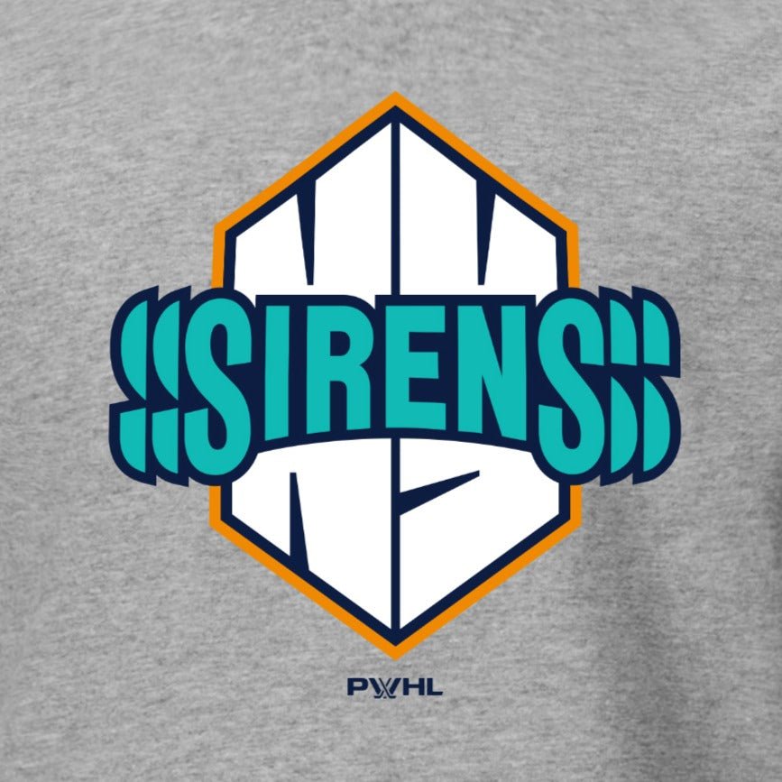New York Sirens Youth Stadium Essentials Logo T-Shirt - T-Shirt in Grey
