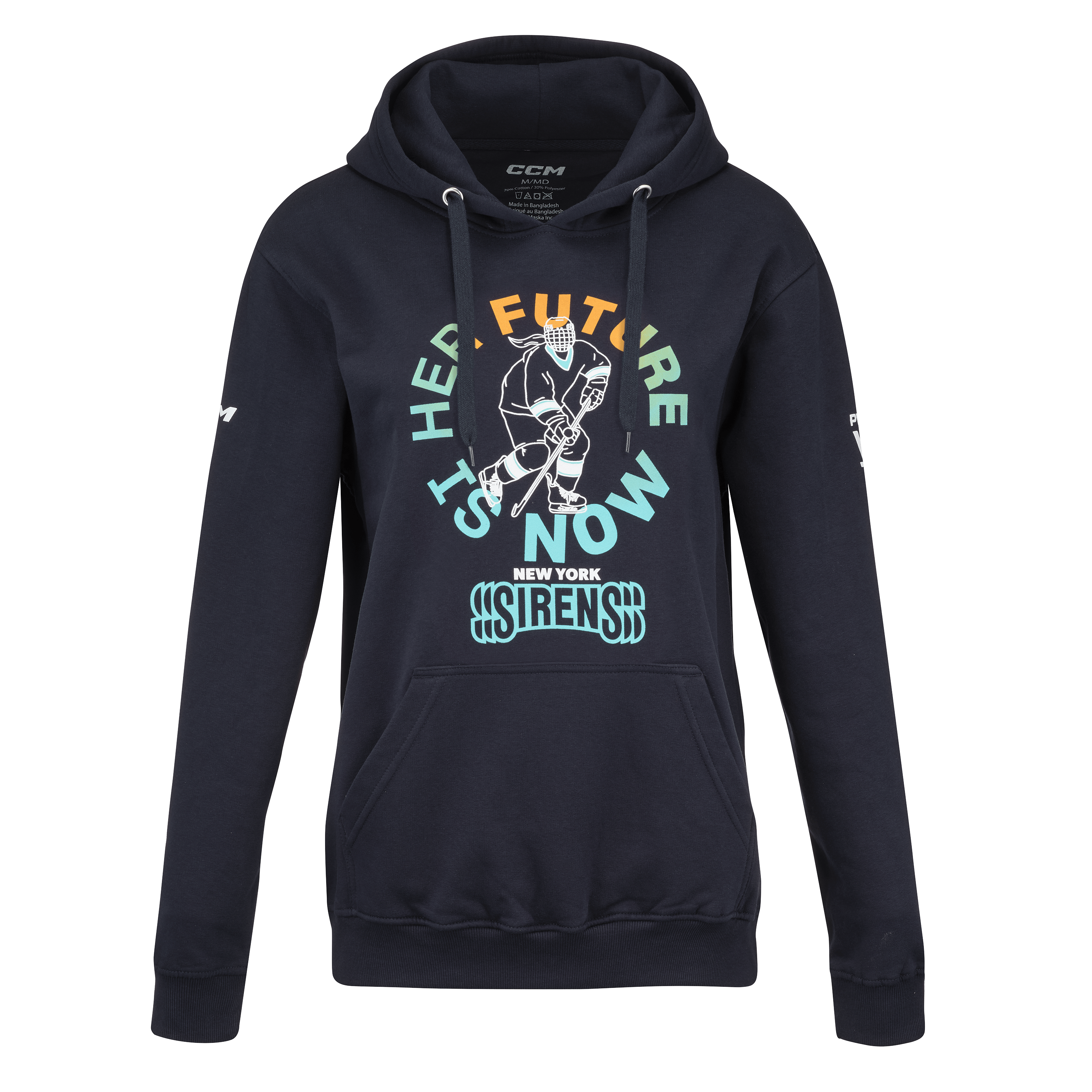 New York Sirens Adult CCM Her Future is Now Player Graphic Hoodie - Hoodie in Navy