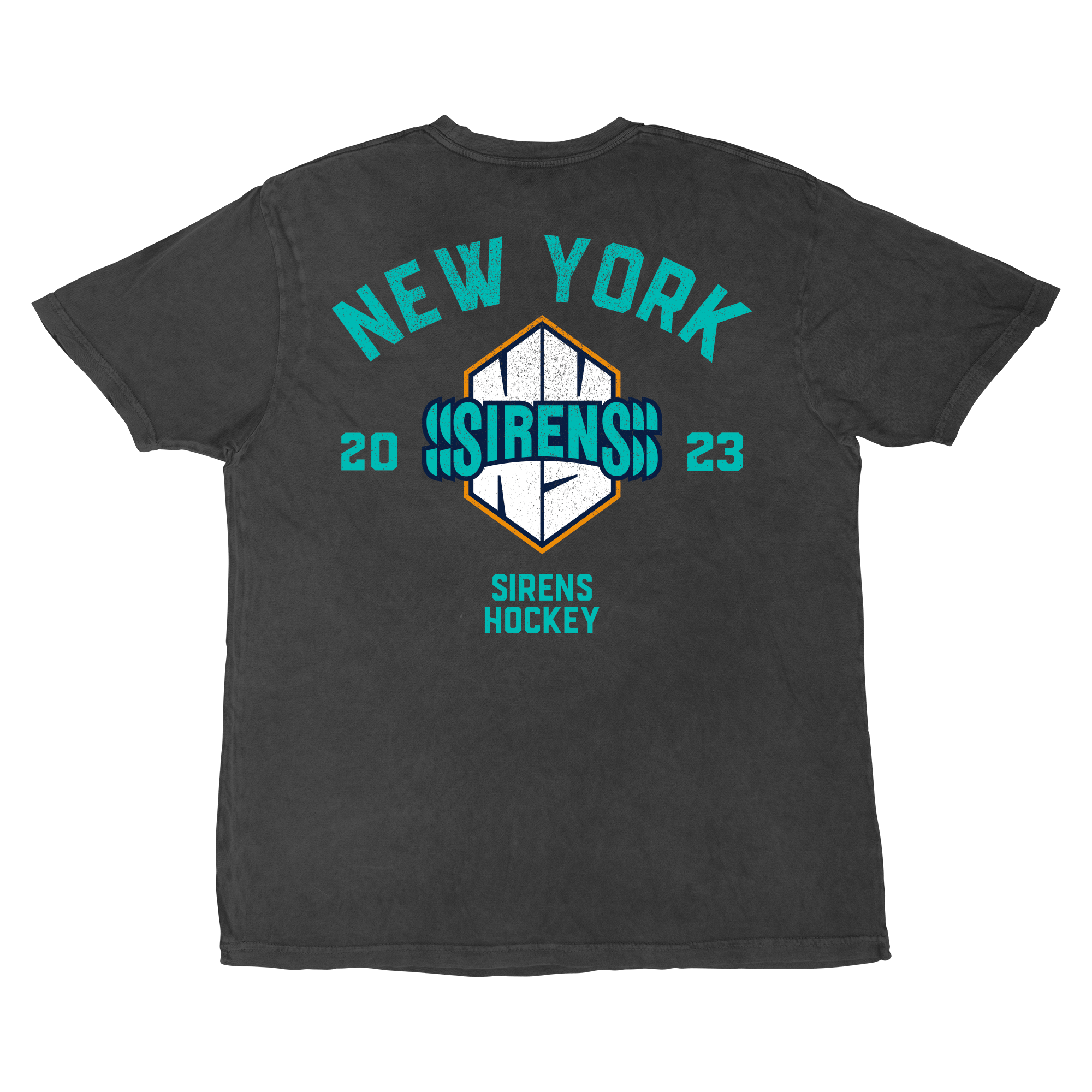 Pre - Order New York Sirens Adult Stadium Essentials Get Back Vintage T-Shirt - T-Shirt in Vintage Black