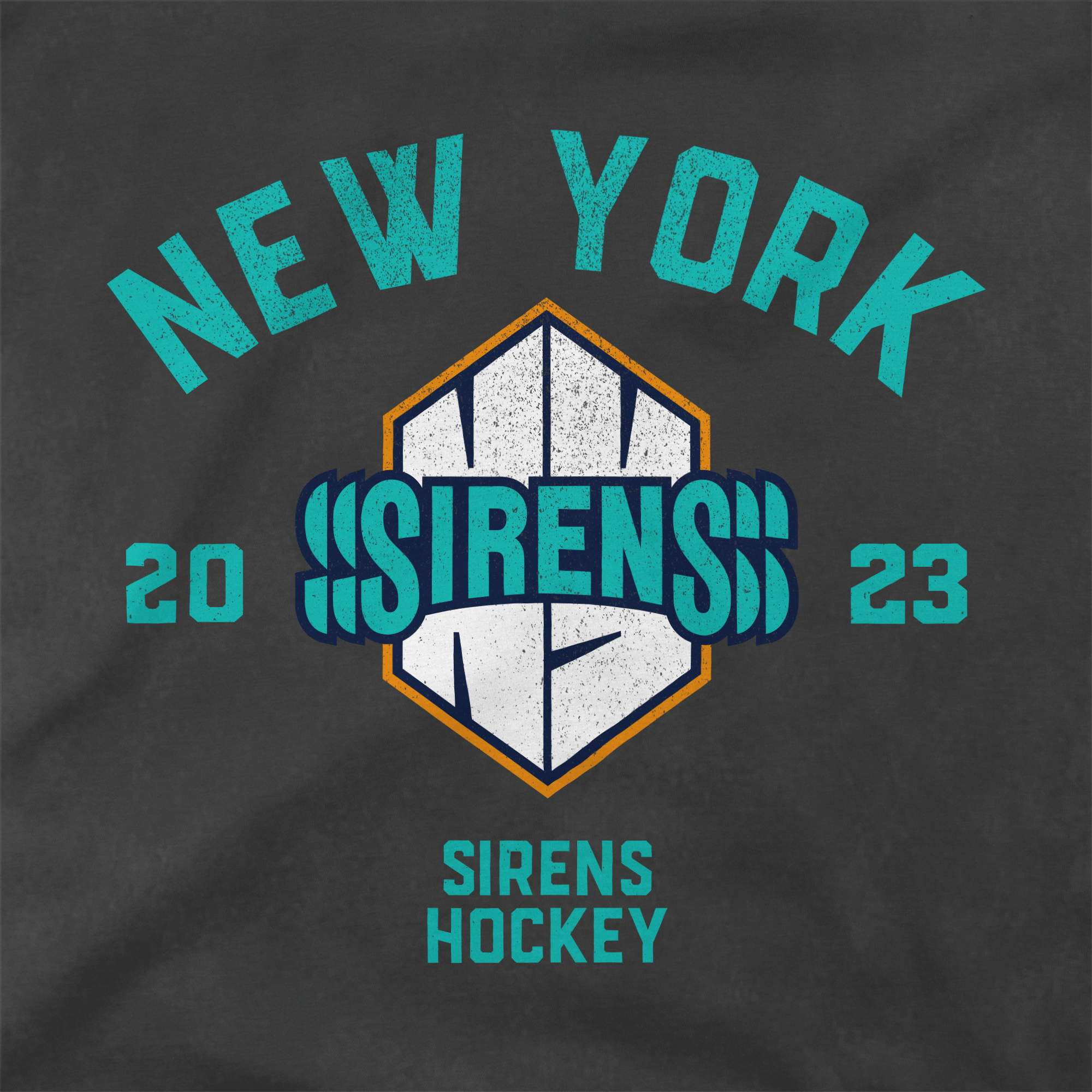 Pre - Order New York Sirens Adult Stadium Essentials Get Back Vintage T-Shirt - T-Shirt in Vintage Black
