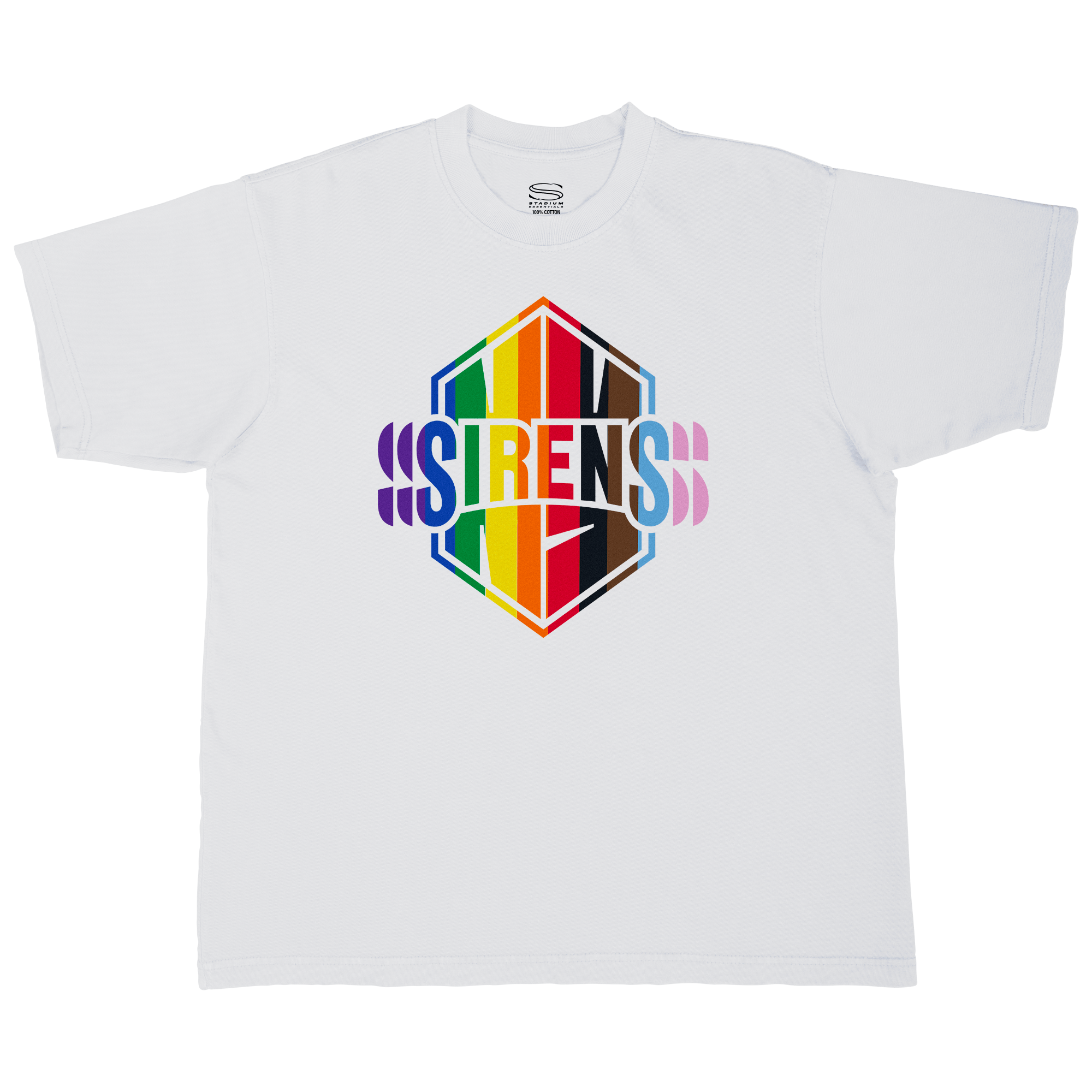 Pre - Order New York Sirens Adult Stadium Essentials Pride Urban T-Shirt - T-Shirt in White