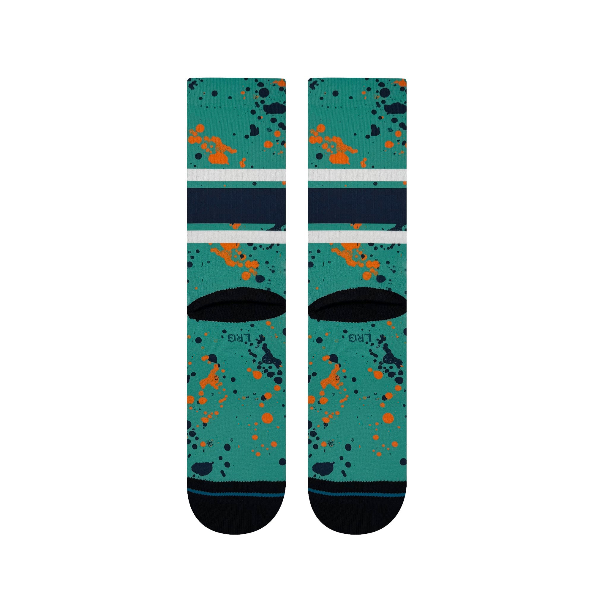New York Sirens Adult Stance Splatter Crew Socks - Socks in Teal