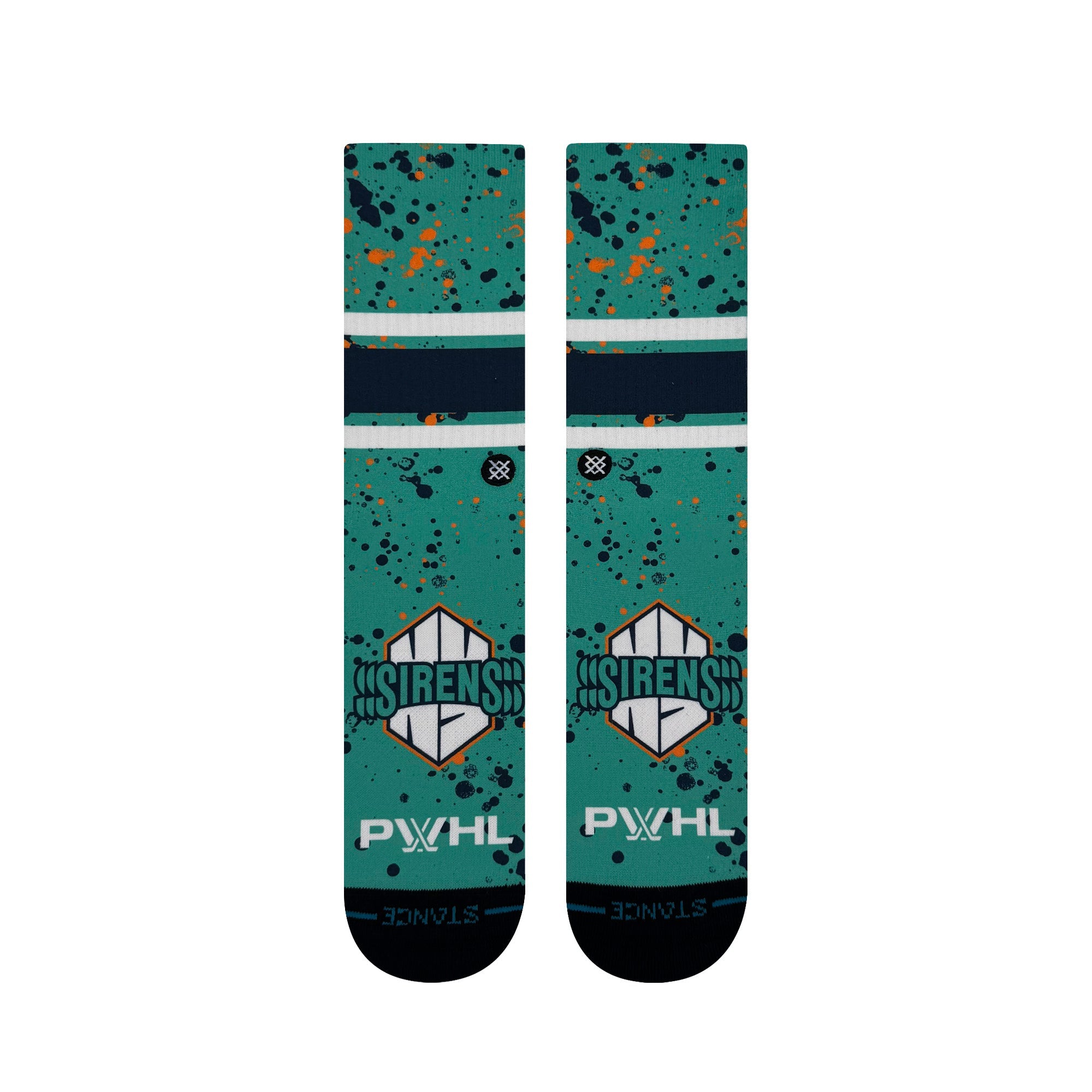 New York Sirens Adult Stance Splatter Crew Socks - Socks in Teal