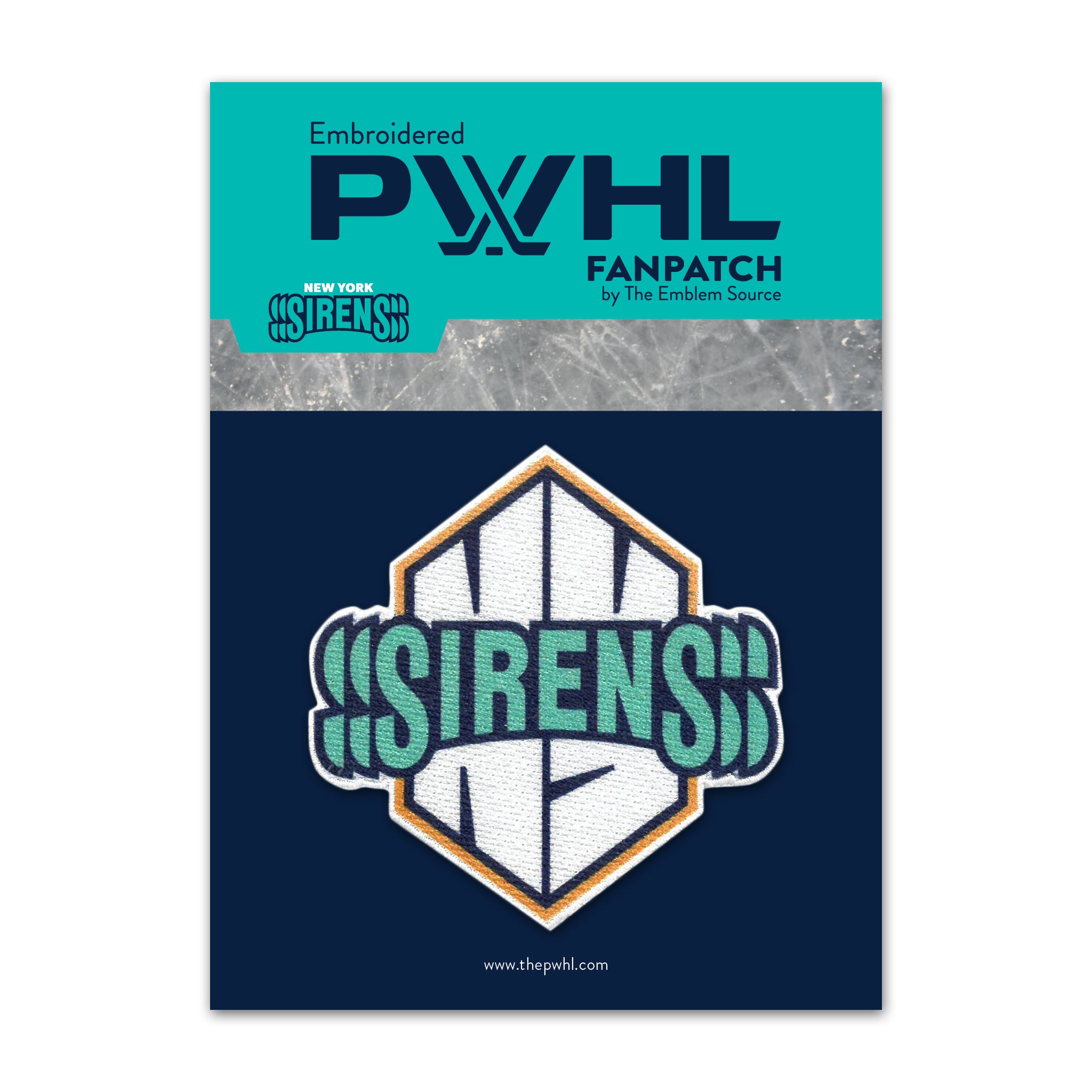 New York Sirens FanPatch Sticker - Collectibles in Teal
