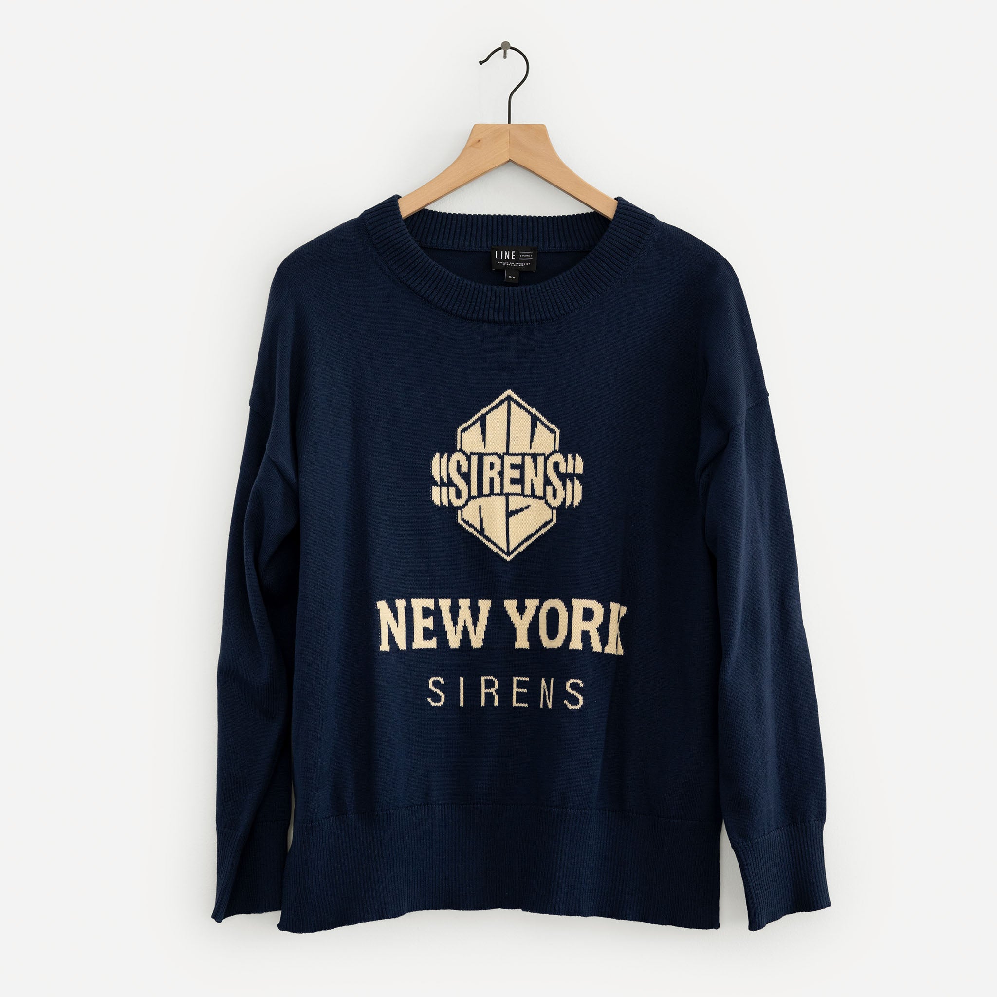 Women's New York Sirens Line Change Team Logo Knit Sweater - Sweater in S