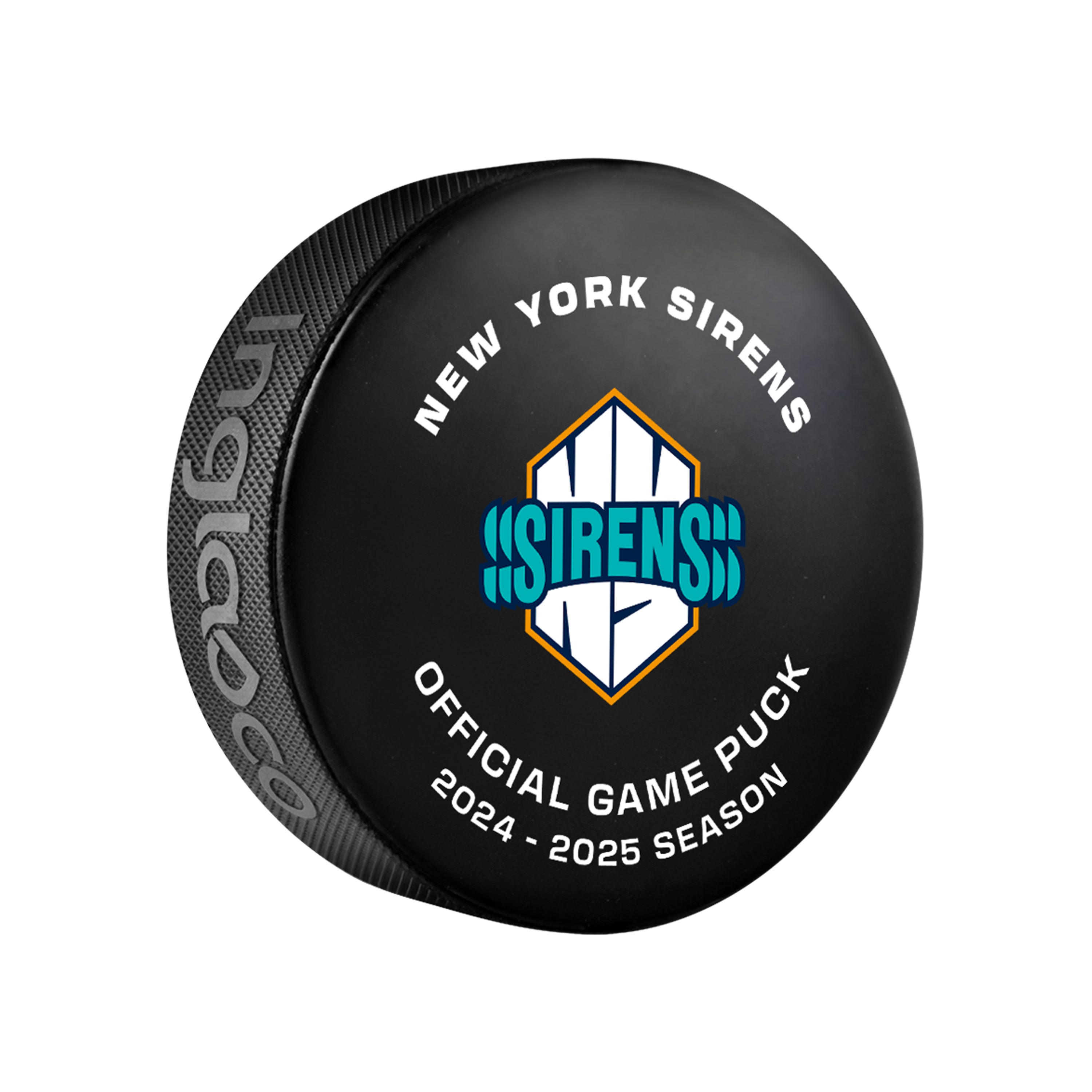 New York Sirens Official Game Day Puck - Pucks in Black