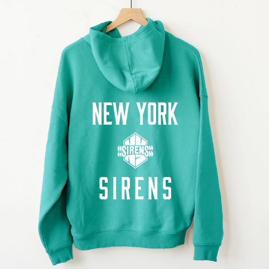 New York Sirens Unisex Line Change Back Hit Hockey Hoodie