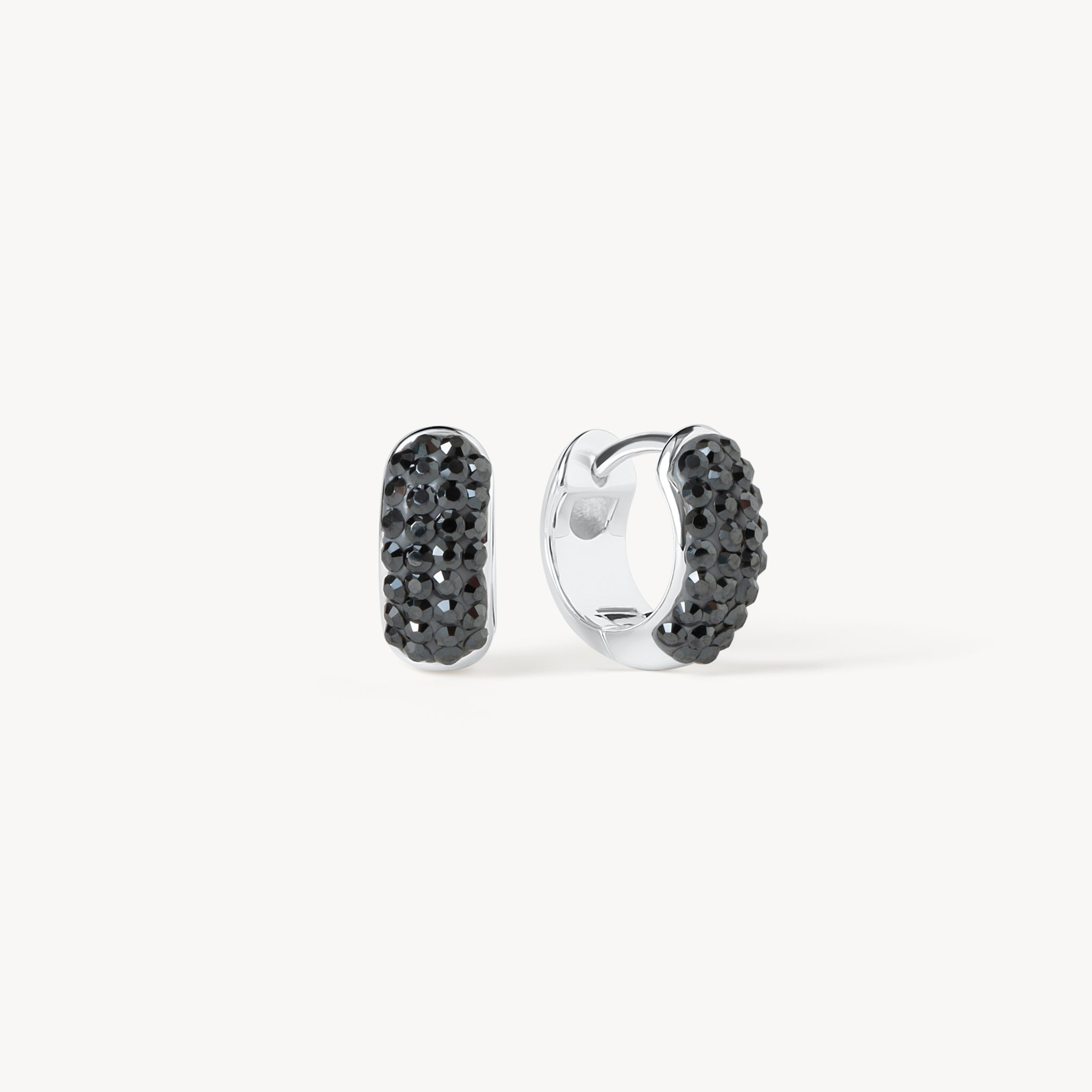 Ottawa Charge Hillberg & Berk Mini Sparkle Hoops - Jewelry in Black
