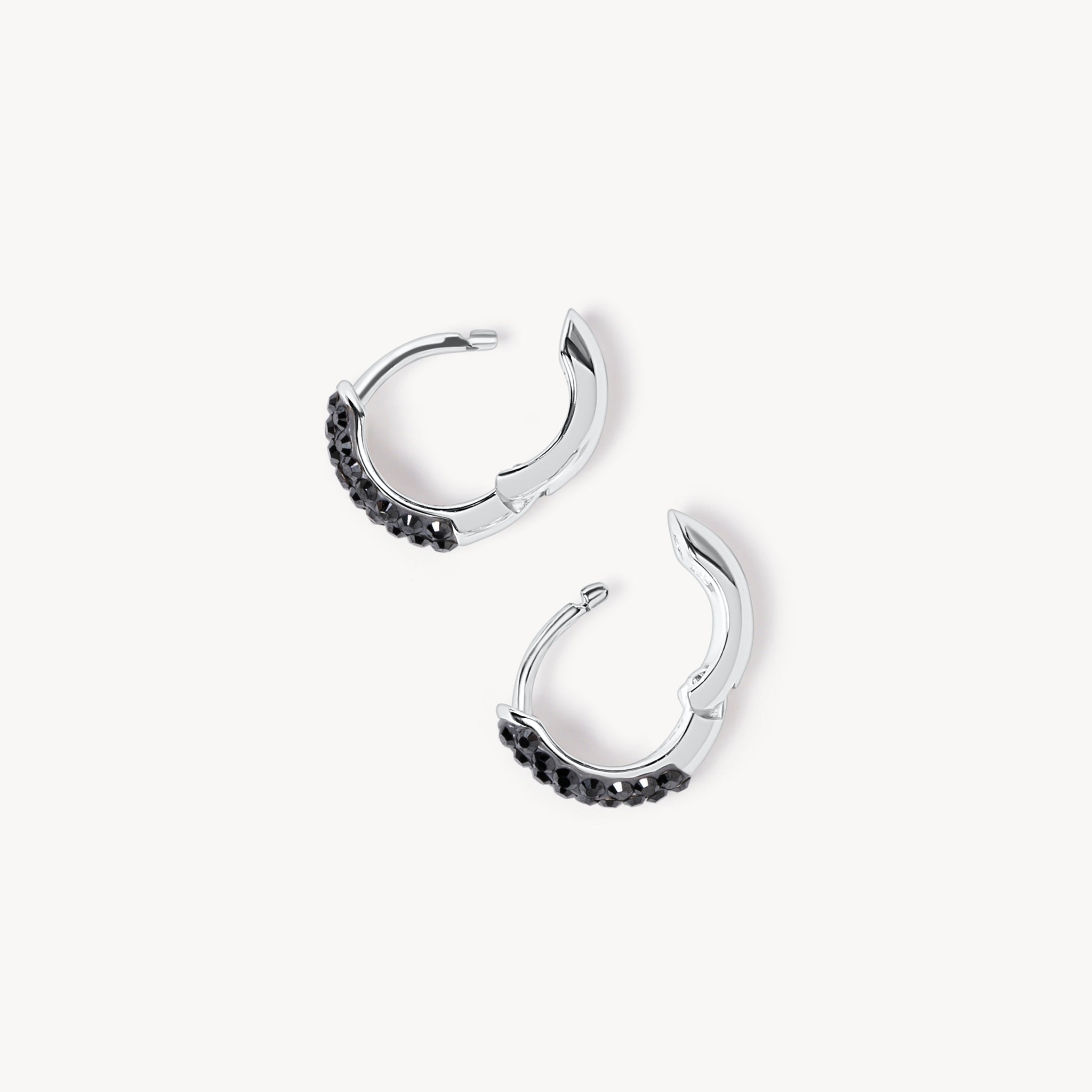 Ottawa Charge Hillberg & Berk Mini Sparkle Hoops - Jewelry in Black
