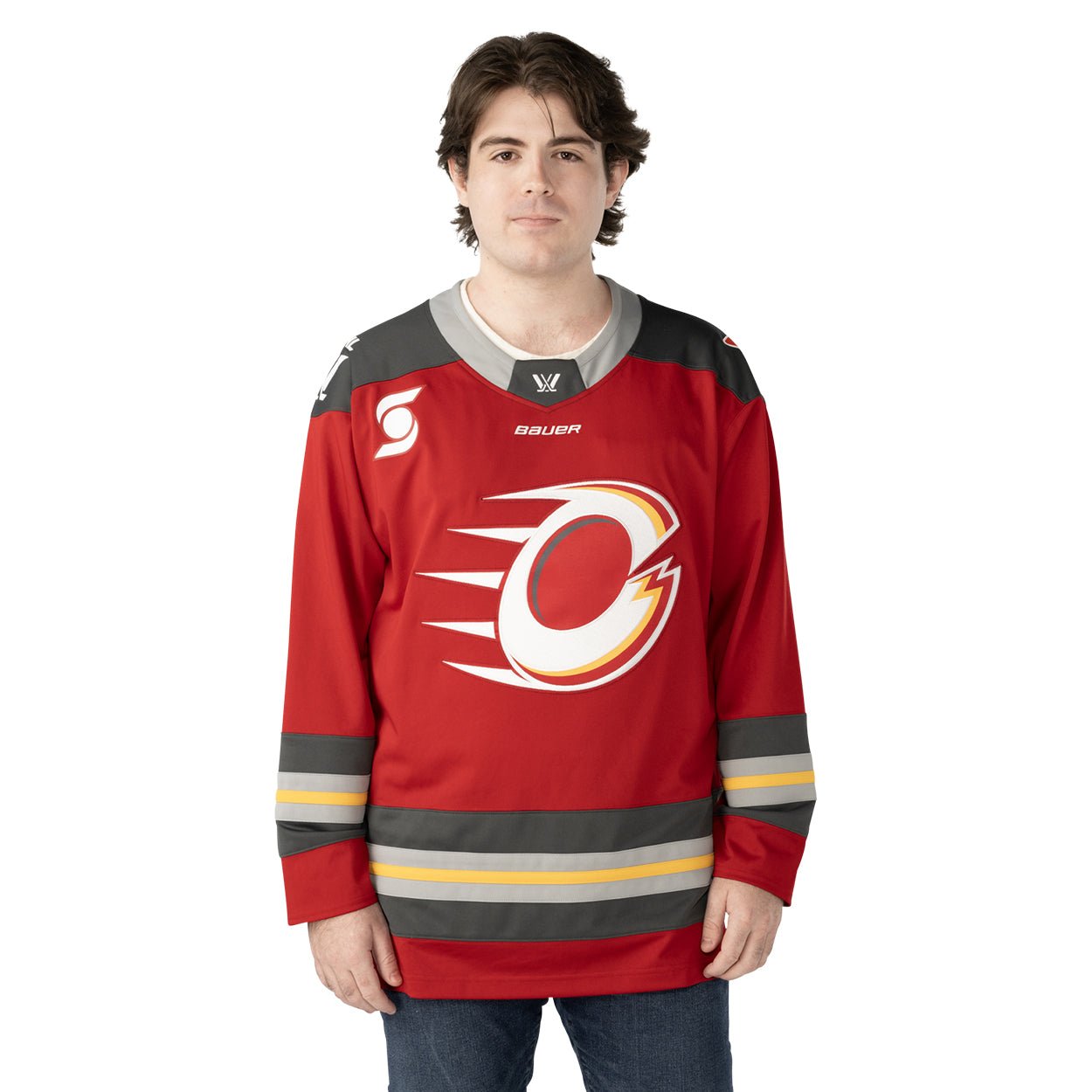 Ottawa Charge Adult Bauer Replica Home Jersey - Jersey in Red