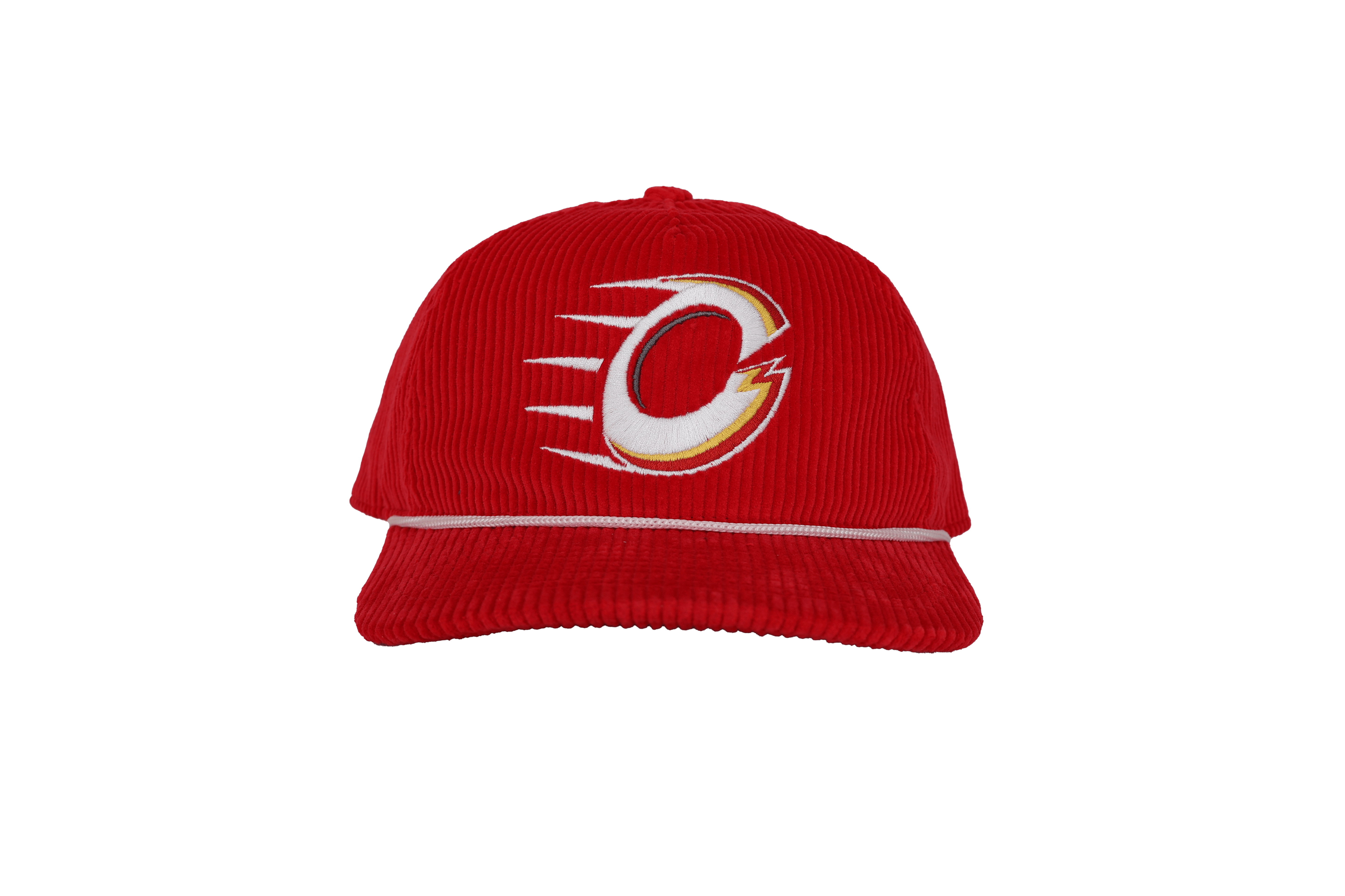 Ottawa Charge Adult Celly Logo Corduroy Hat - Hat in Red