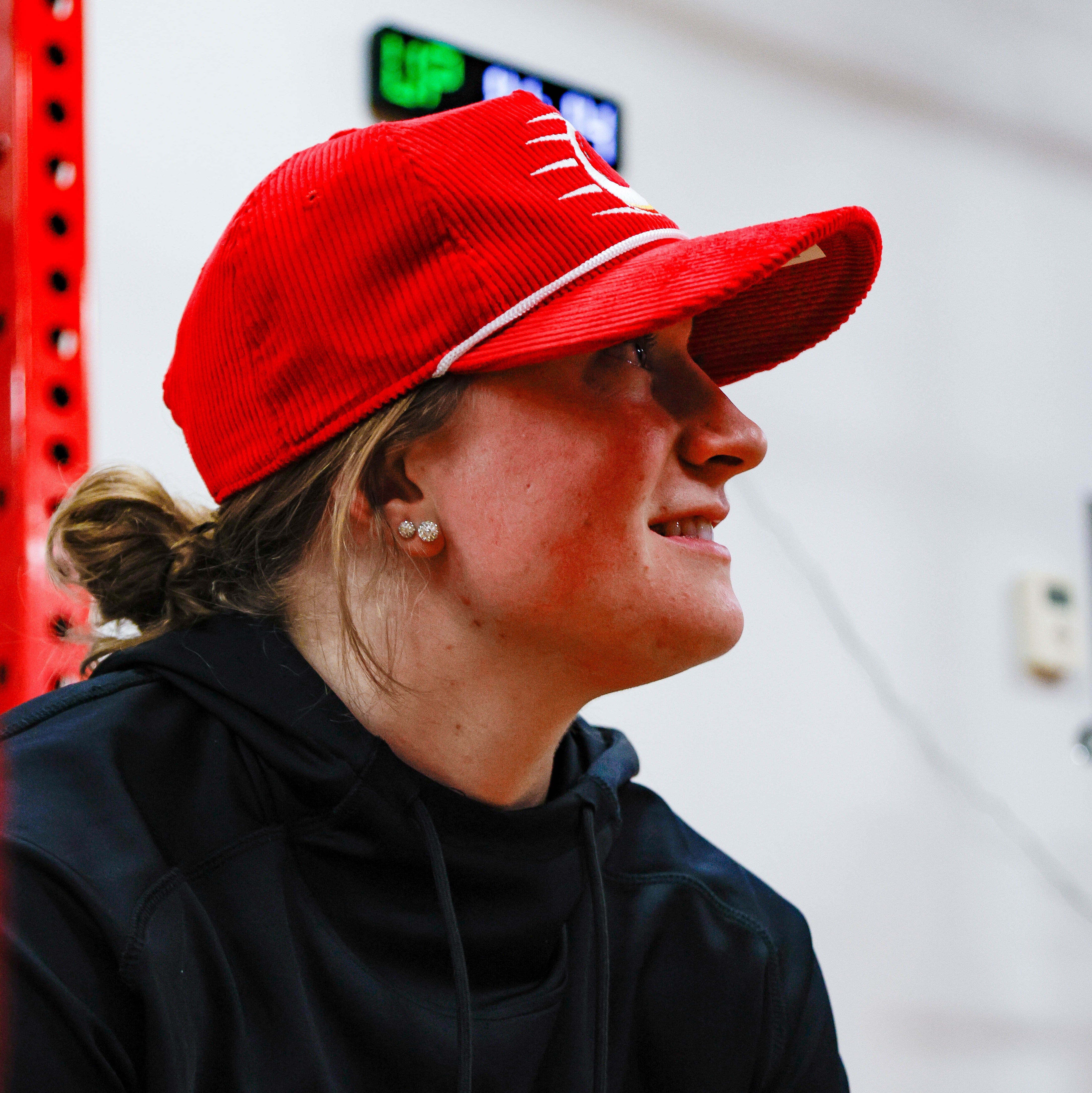 Ottawa Charge Adult Celly Logo Corduroy Hat - Hat in Red