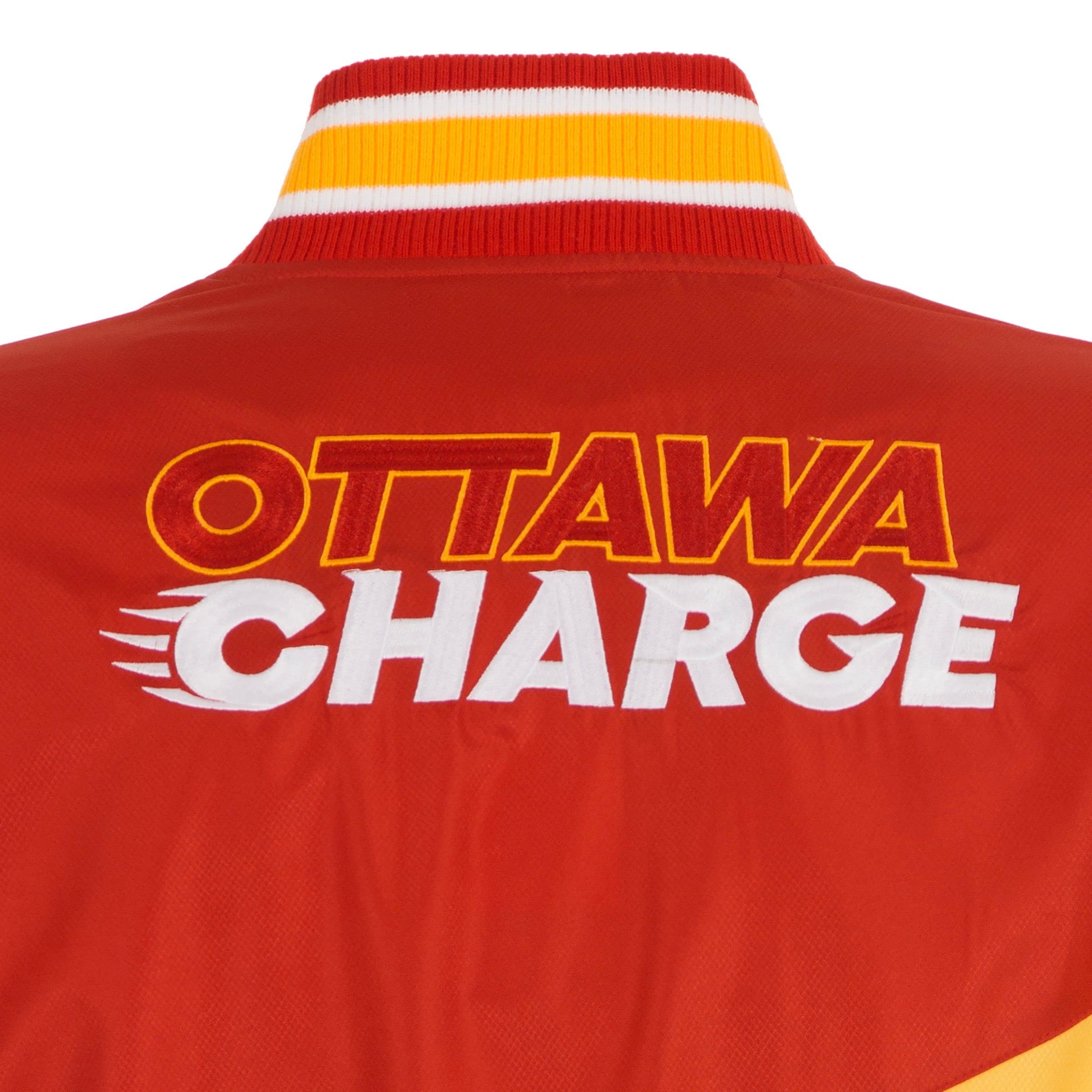 Ottawa Charge Adult Ripstop Nylon Colourblocked Jacket - Jacket in Red