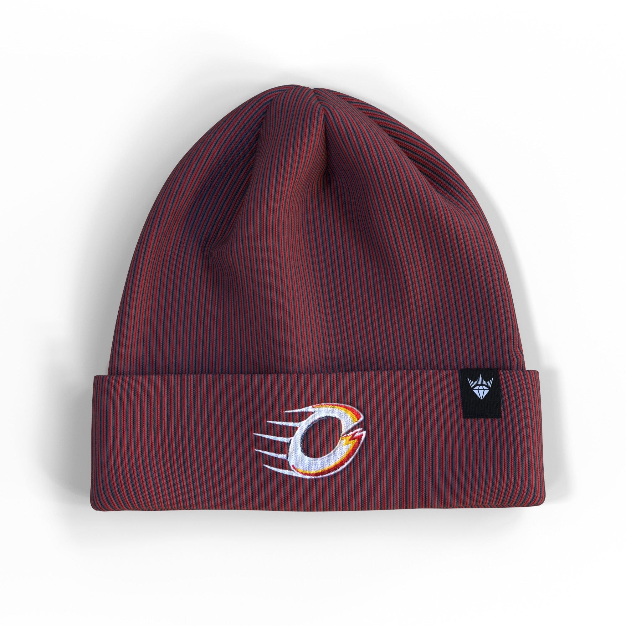 Ottawa Charge Adult Royalty Double Knit Toque - Hat in Red