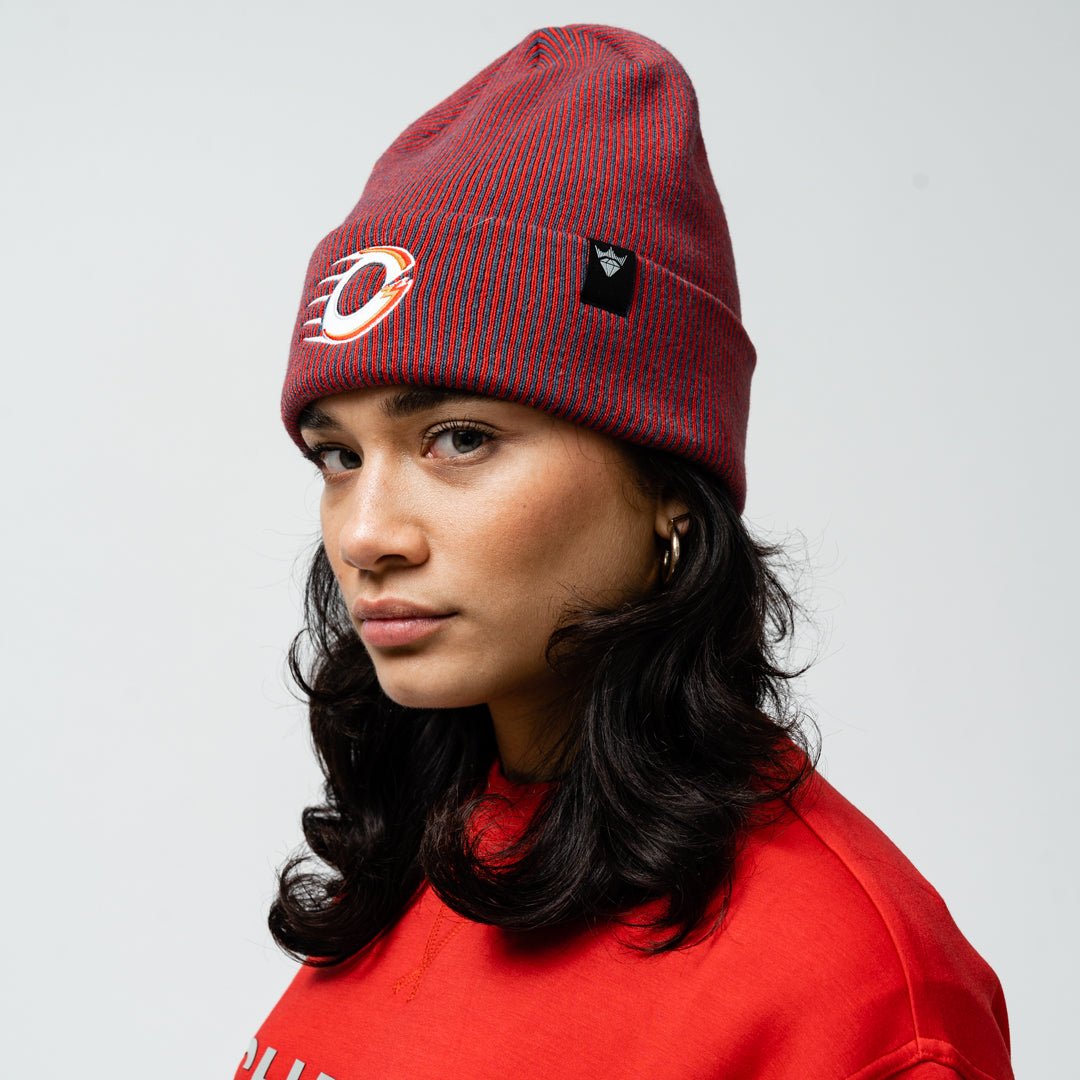 Ottawa Charge Adult Royalty Double Knit Toque - Hat in Red