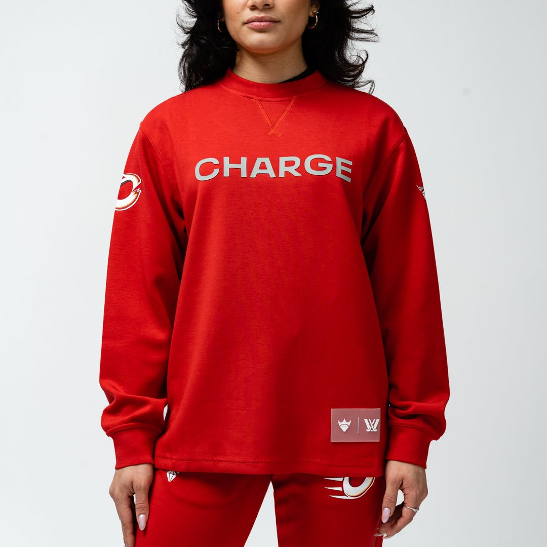Ottawa Charge Adult Royalty Mythical Crewneck - Crewneck in Red