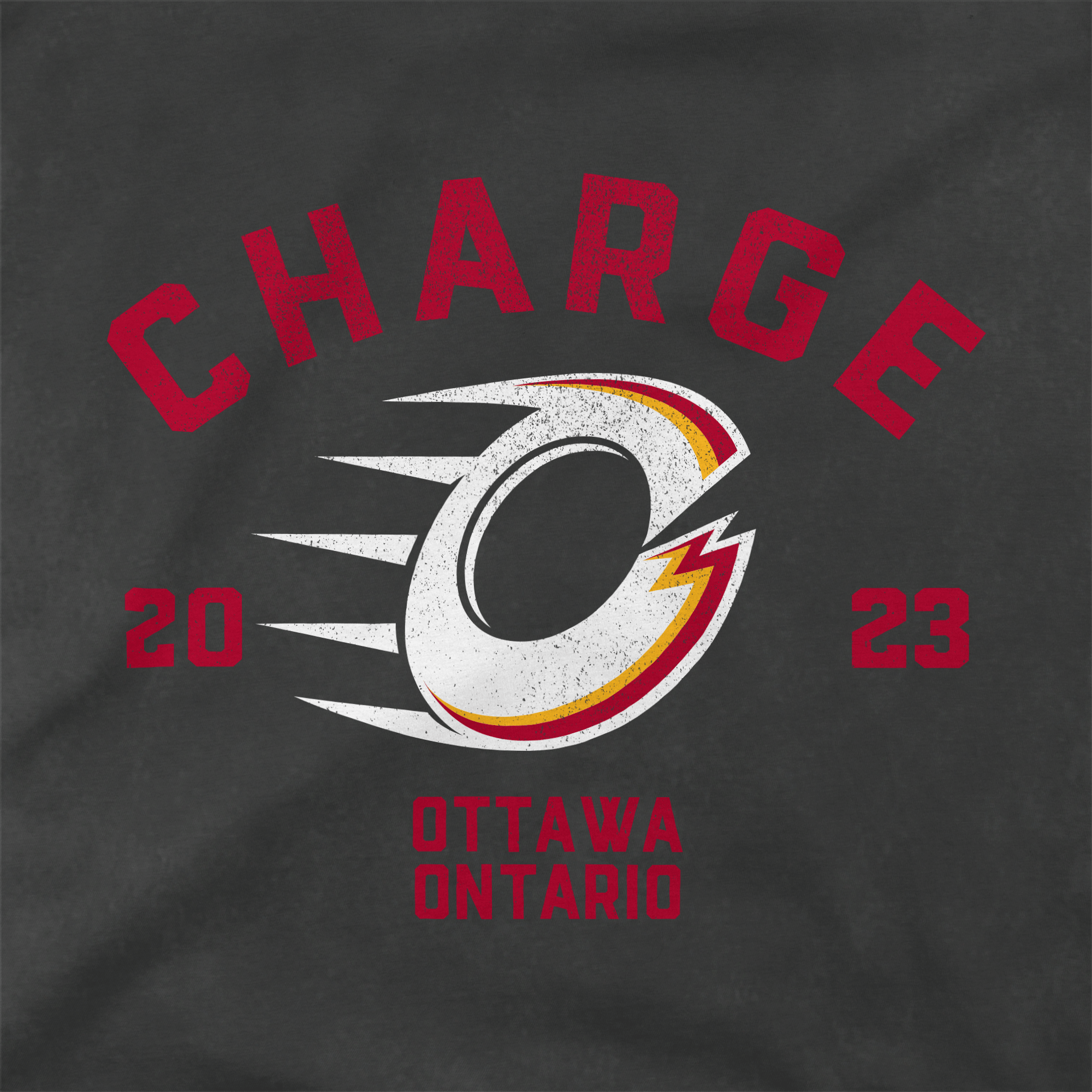 Pre - Order Ottawa Charge Adult Stadium Essentials Get Back Vintage T-Shirt - T-Shirt in Vintage Black