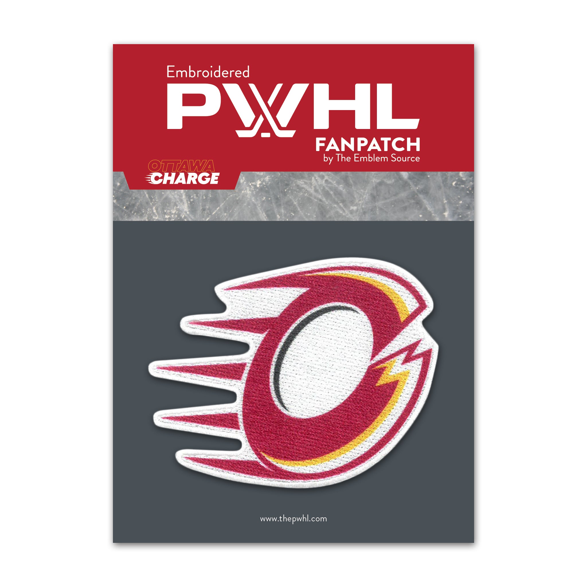 Ottawa Charge FanPatch Sticker - Collectibles in Red