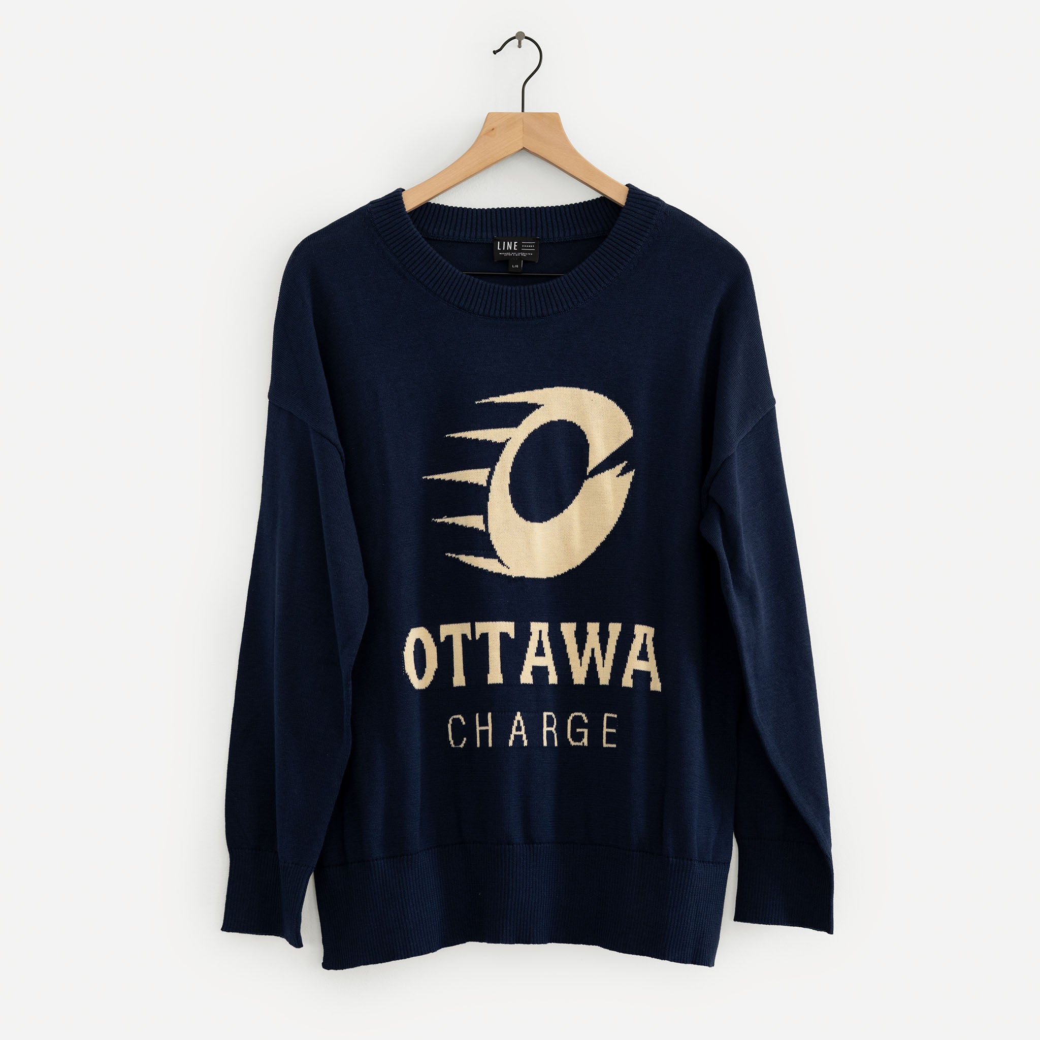 Women's Ottawa Charge Line Change Team Logo Knit Sweater - Sweater in S