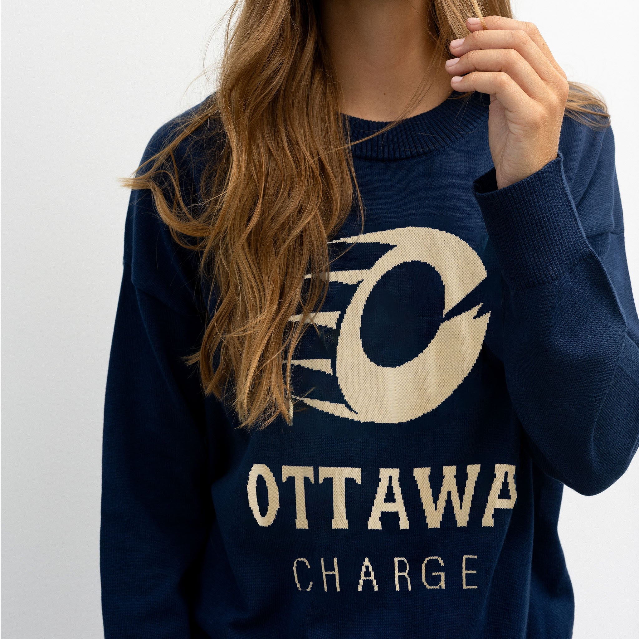 Women's Ottawa Charge Line Change Team Logo Knit Sweater - Sweater in S