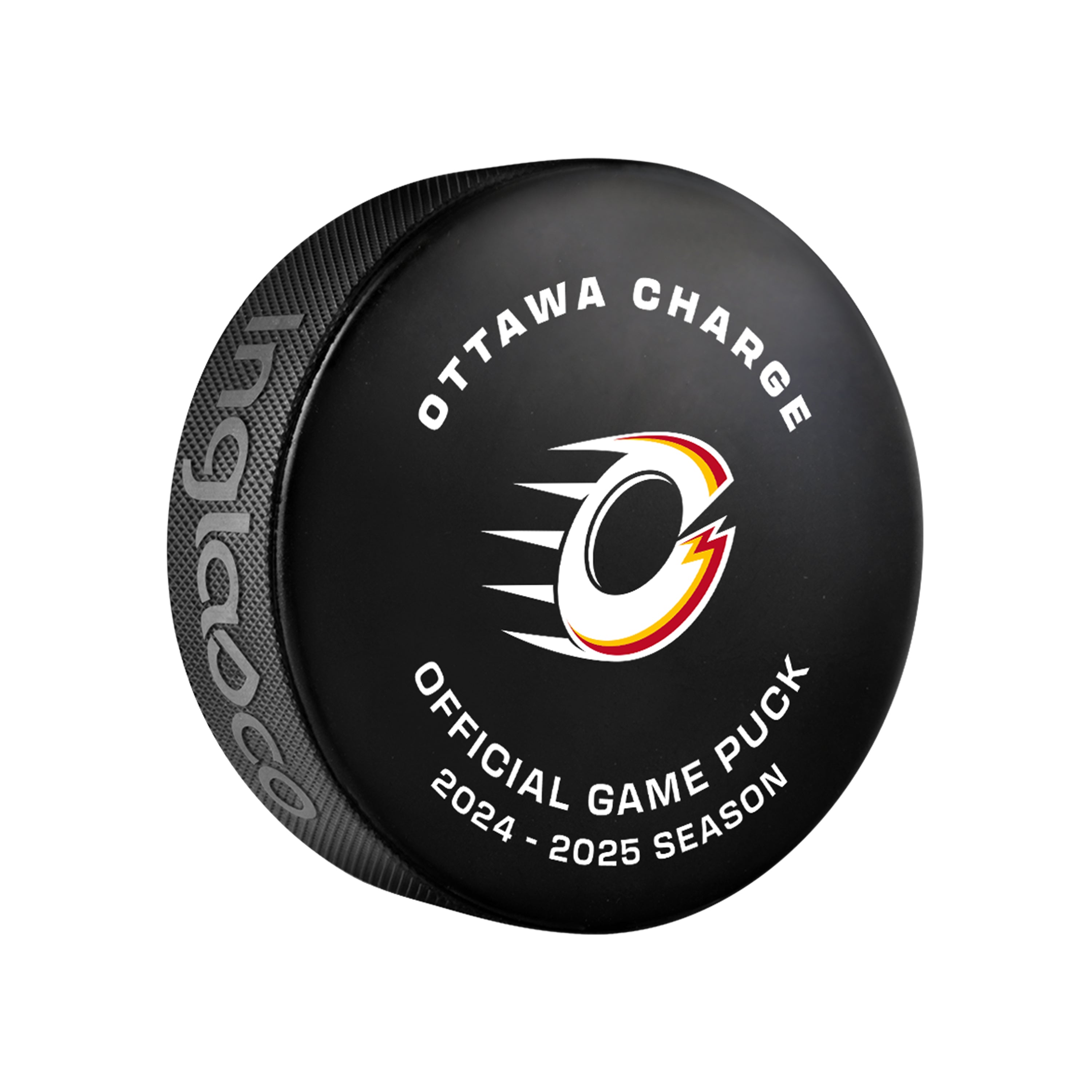 Ottawa Charge Official Game Day Puck - Pucks in Black