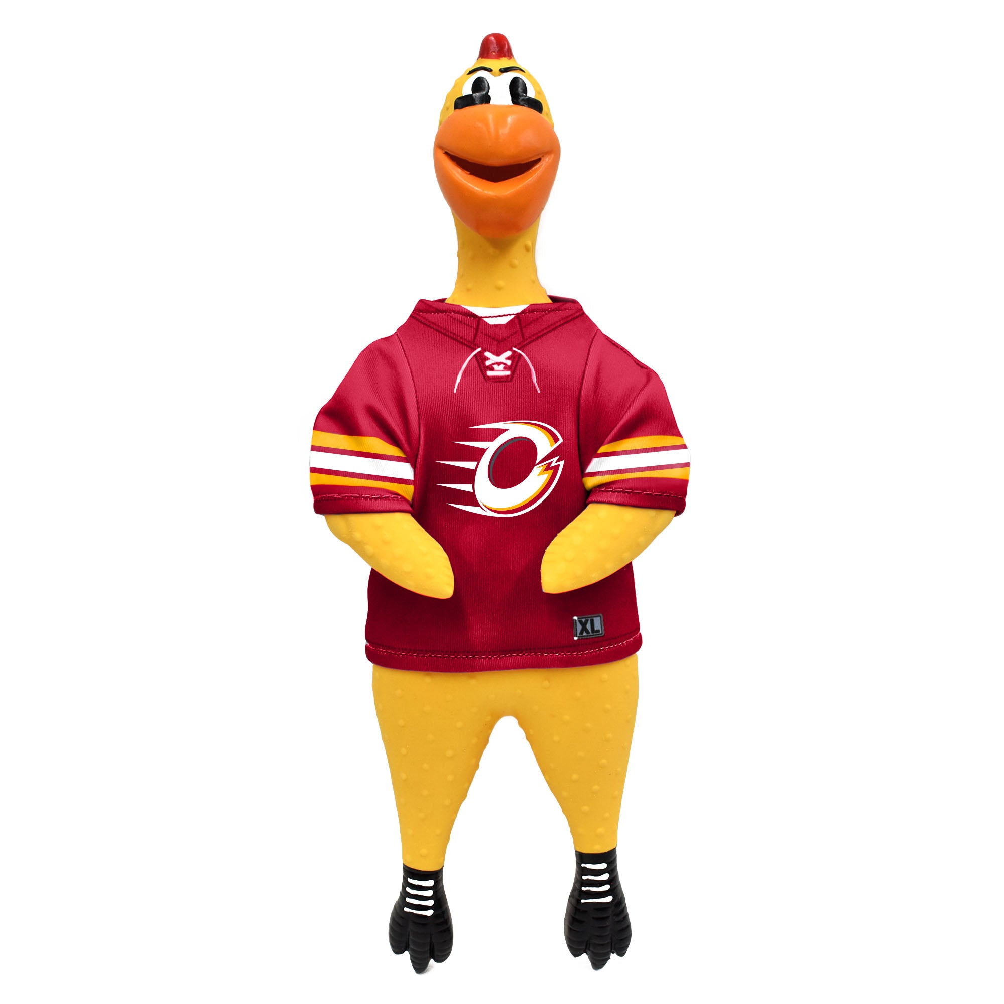 Ottawa Charge Rubber Chicken Pet Toy - Pet in One Size