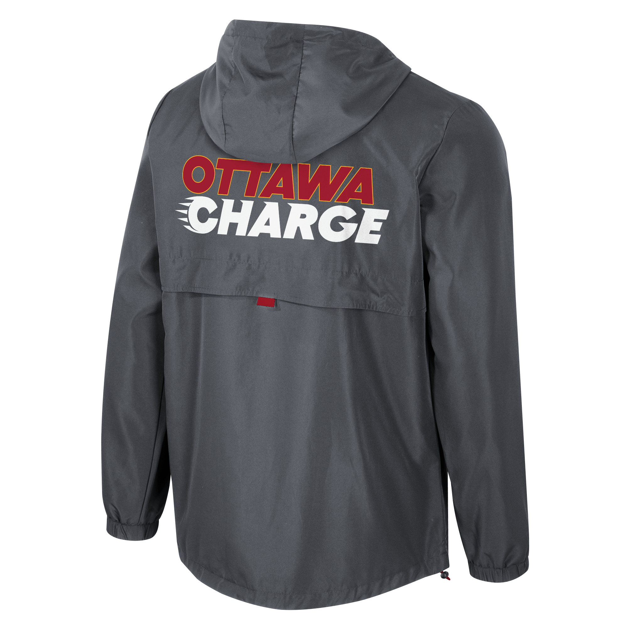 Ottawa Charge Adult Stadium Essentials Compete Quarter Zip Hybrid Jacket - Jacket in Gray
