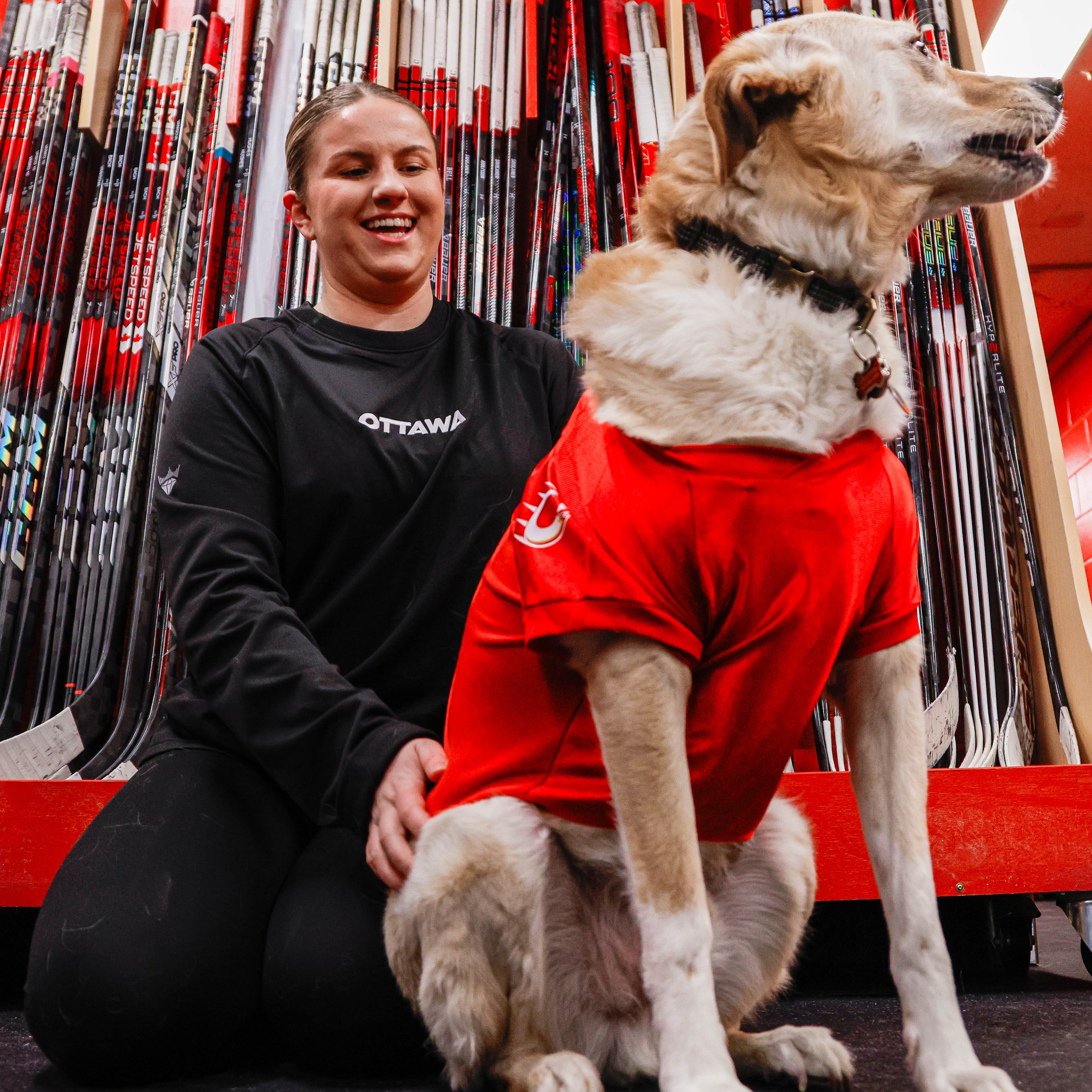 Ottawa Charge Stretch Pet Jersey - Pet in Red