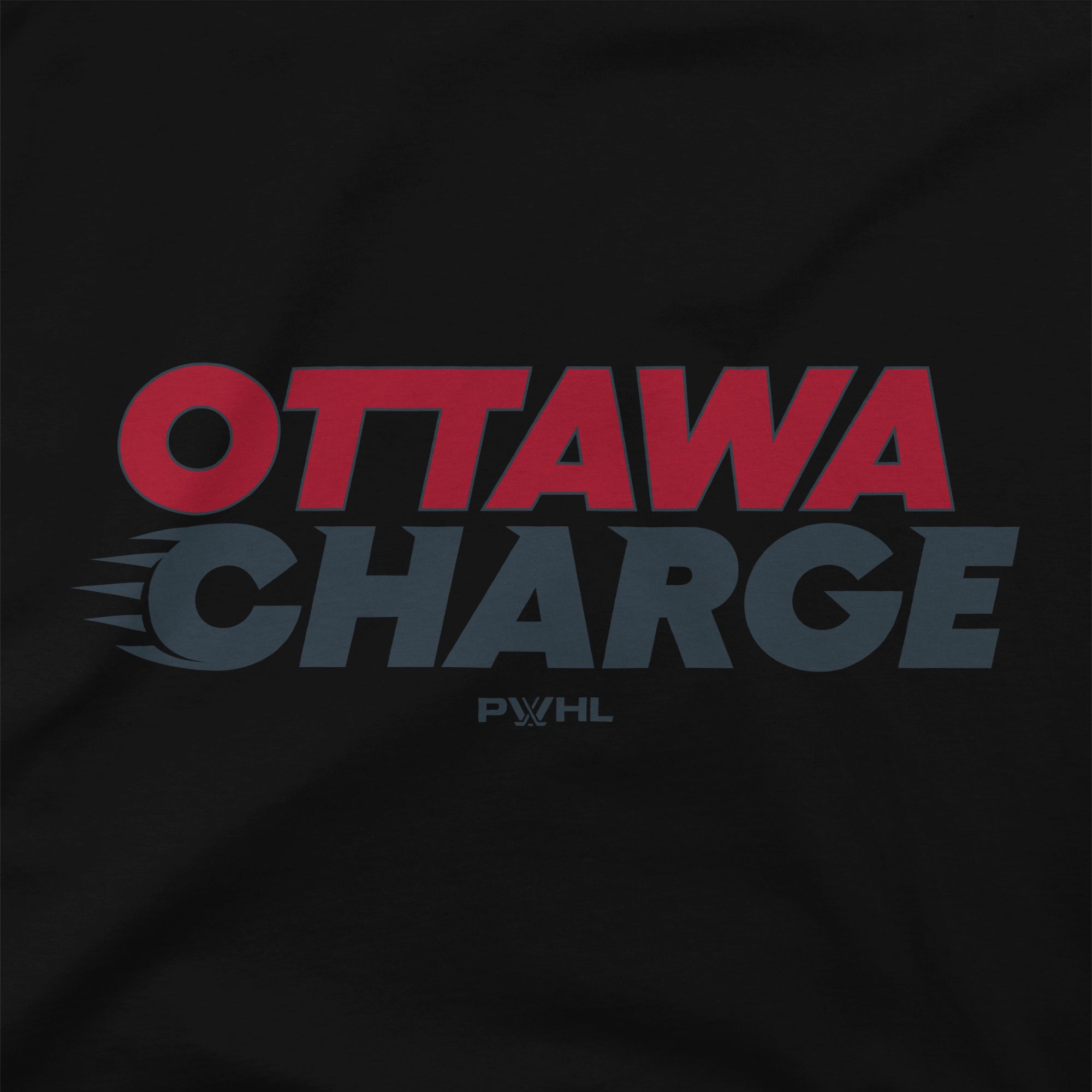 Ottawa Charge Unisex Stadium Essentials Wordmark T-Shirt - T-Shirt in Black