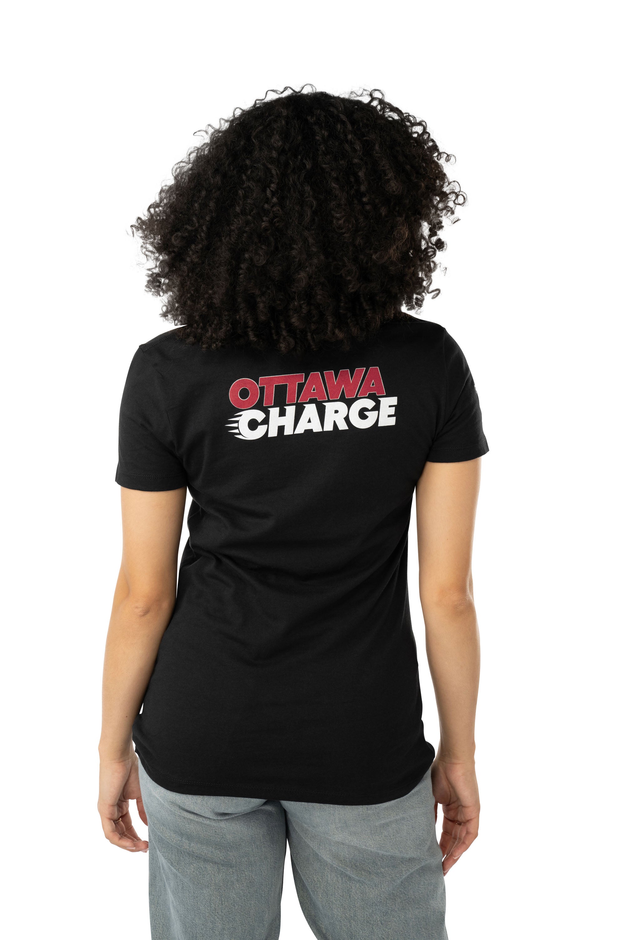 Ottawa Charge Women's Bauer Front Logo Back Name T-Shirt - T-Shirt in Black