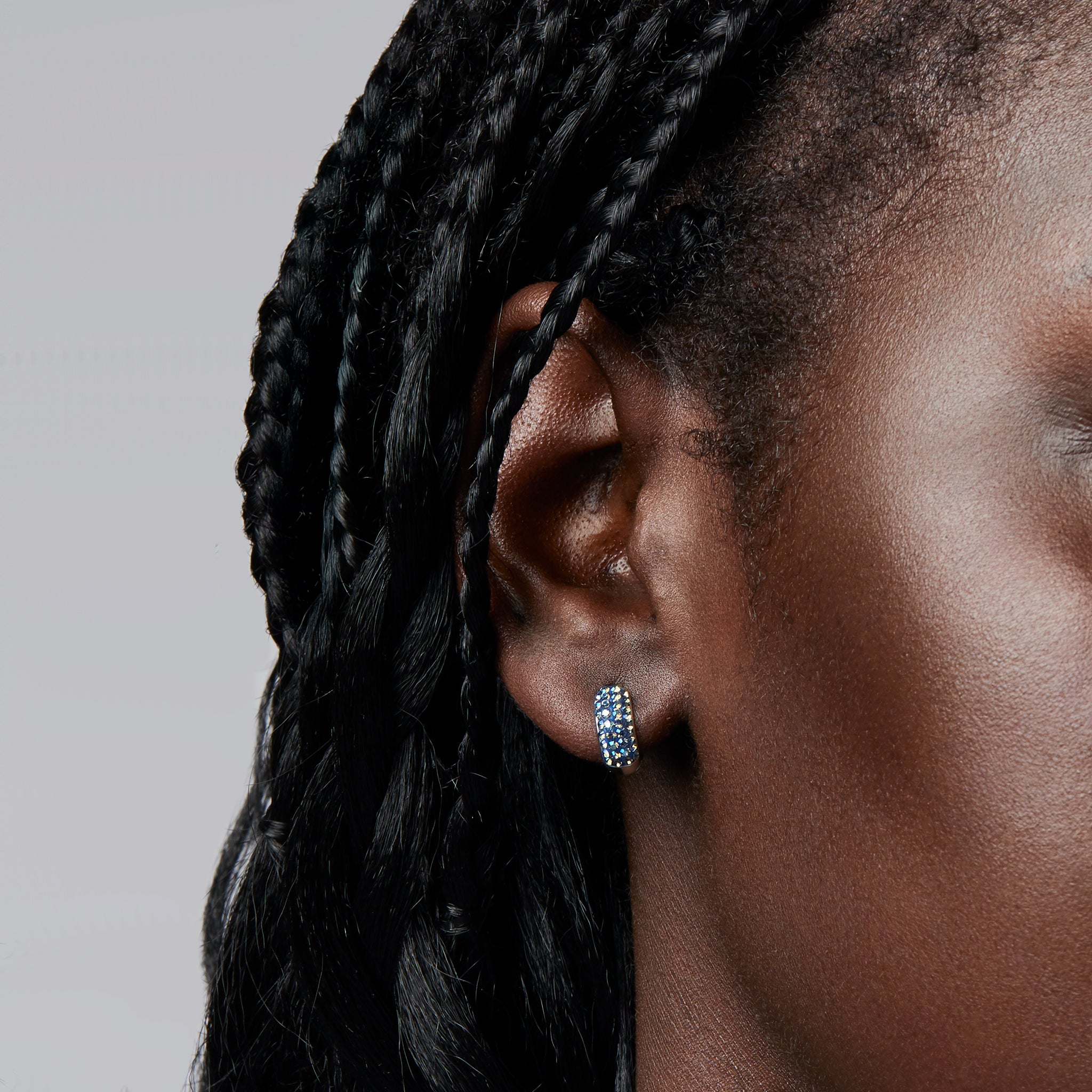 Toronto Sceptres Hillberg & Berk Mini Sparkle Hoops - Jewelry in Blue