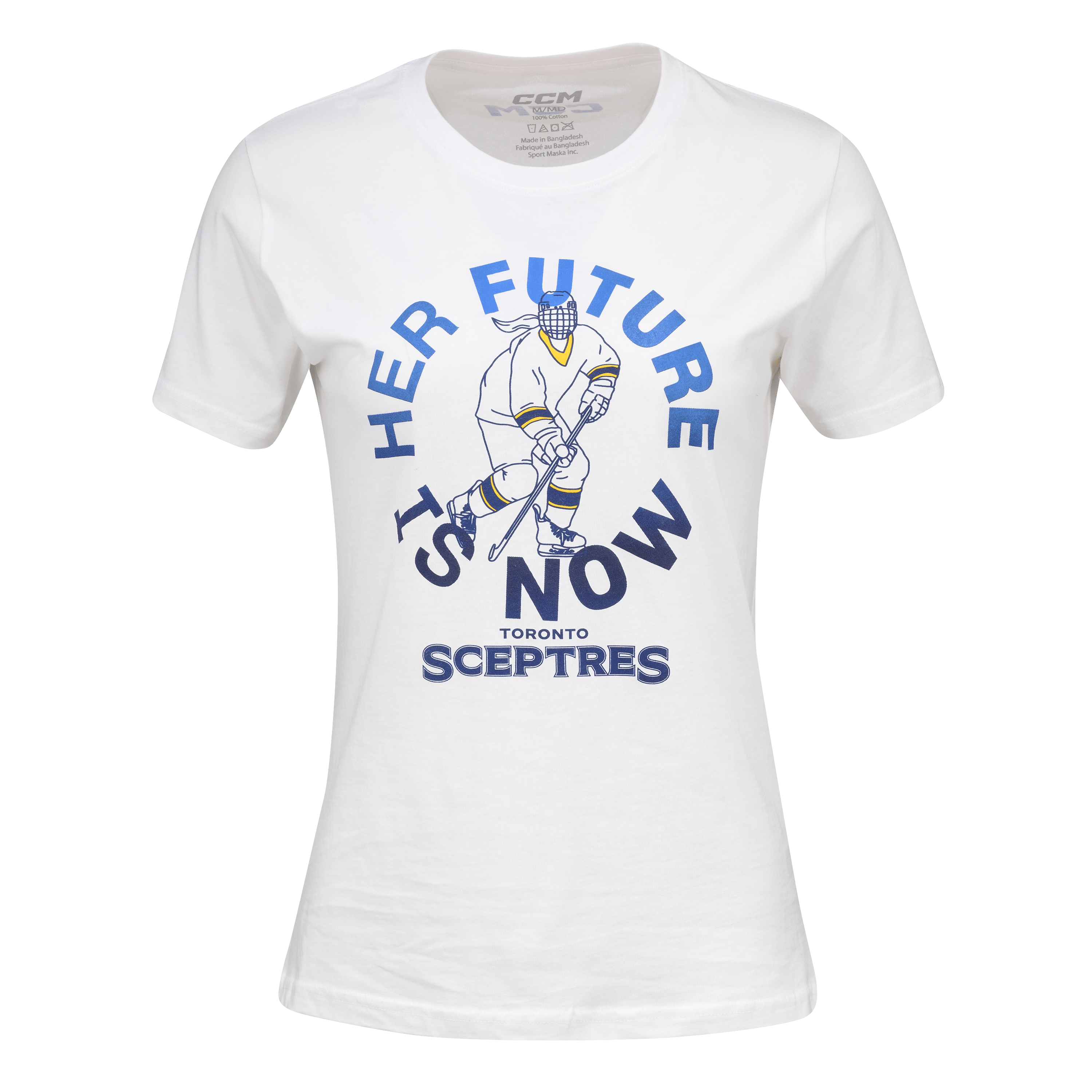 Toronto Sceptres Adult CCM Her Future is Now Player Graphic T-Shirt - T-Shirt in White
