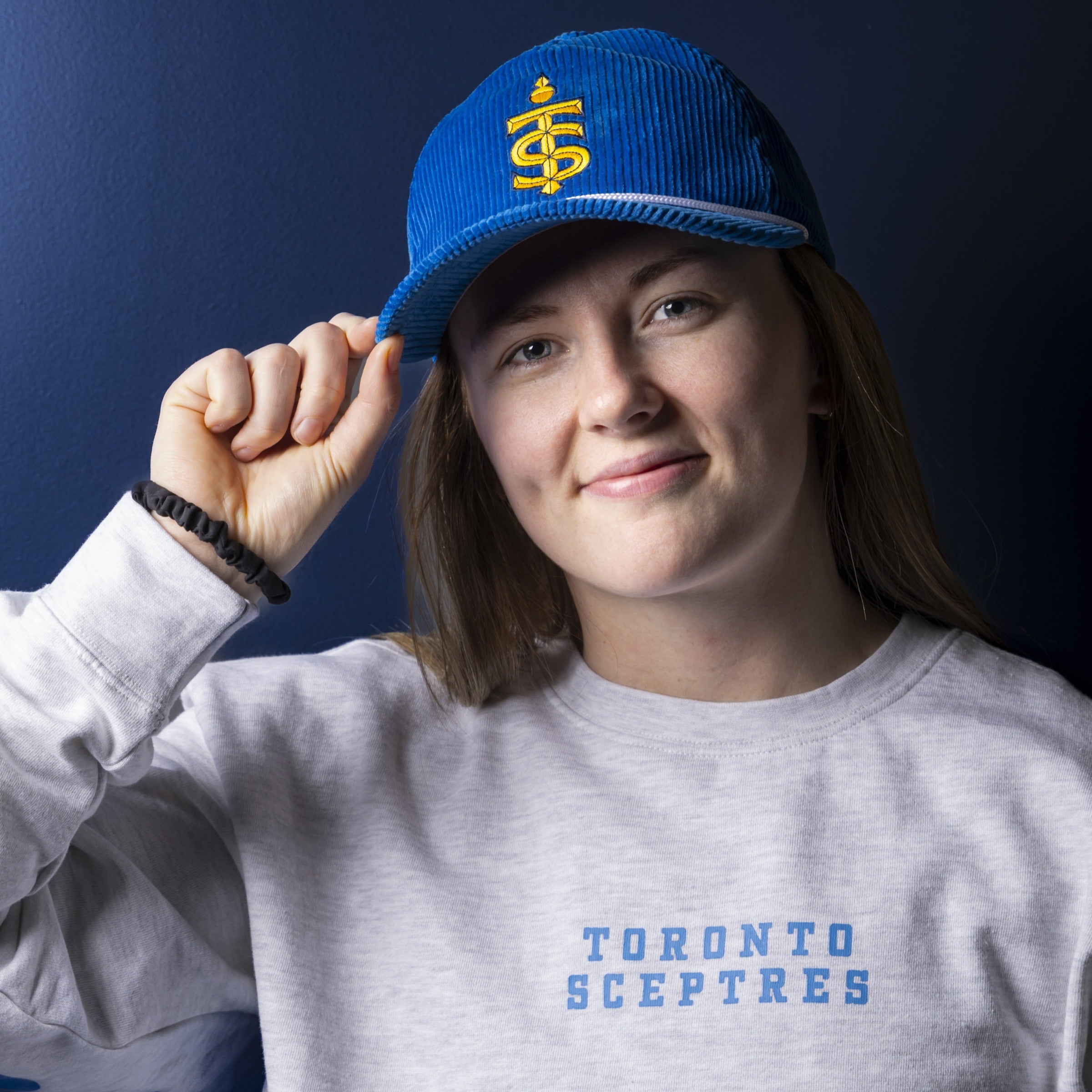 Toronto Sceptres Adult Celly Logo Corduroy Hat - Hat in Blue