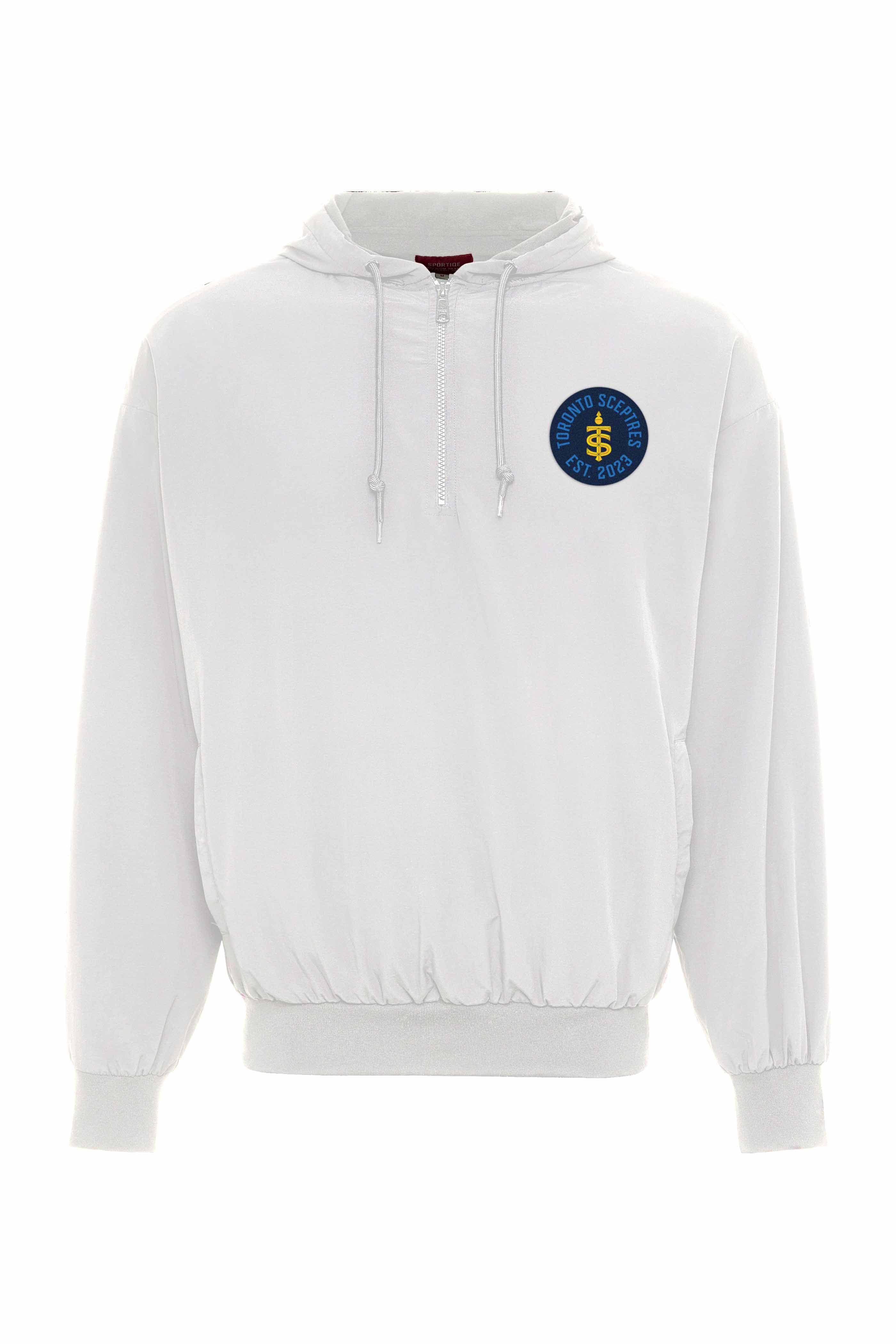 Adult Toronto Sceptres Sportiqe Circle Patch Winfield 1/4 Zip Jacket - Jacket in Stone