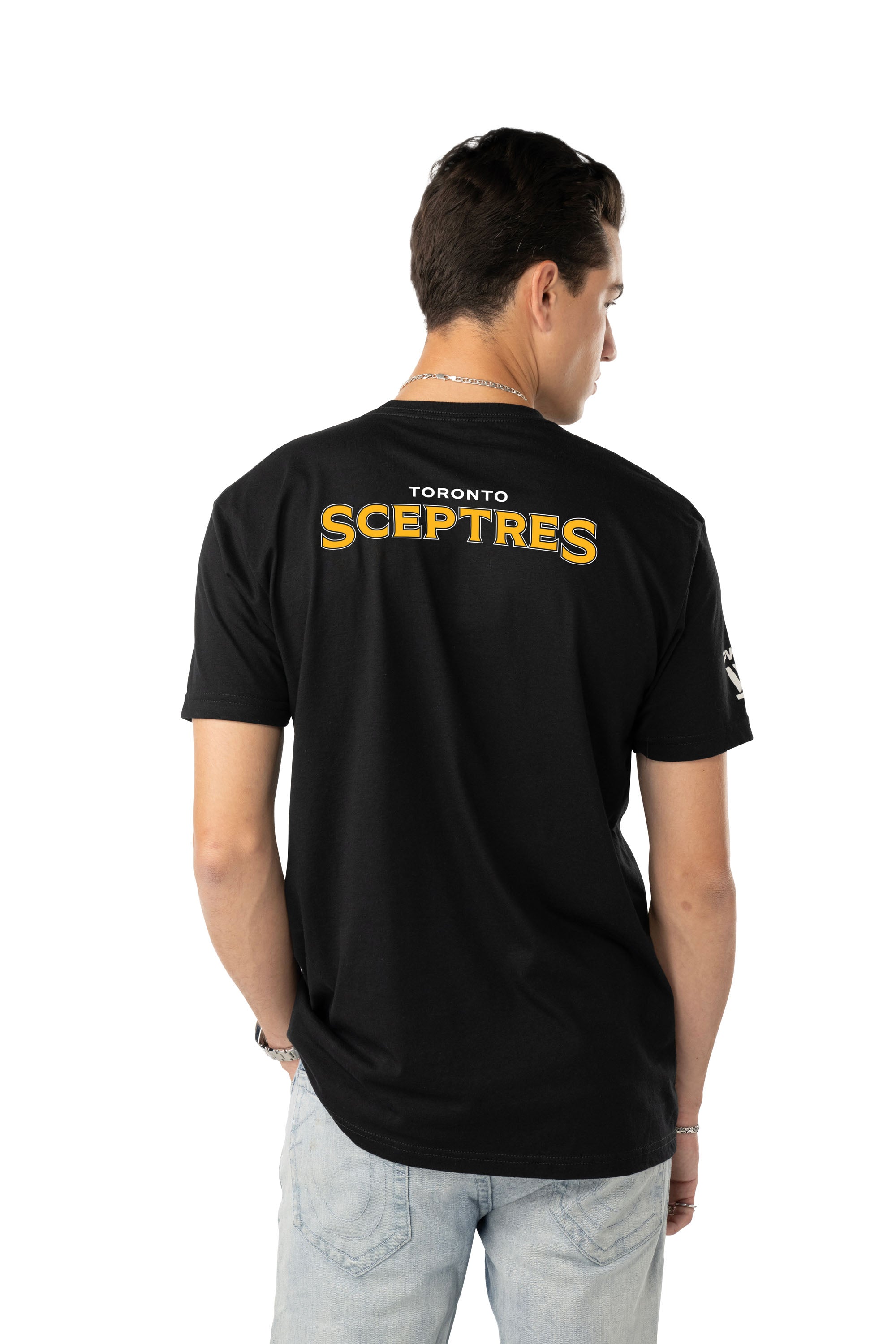 Toronto Sceptres Unisex Bauer Front Logo Back Name T-Shirt - T-Shirt in Black