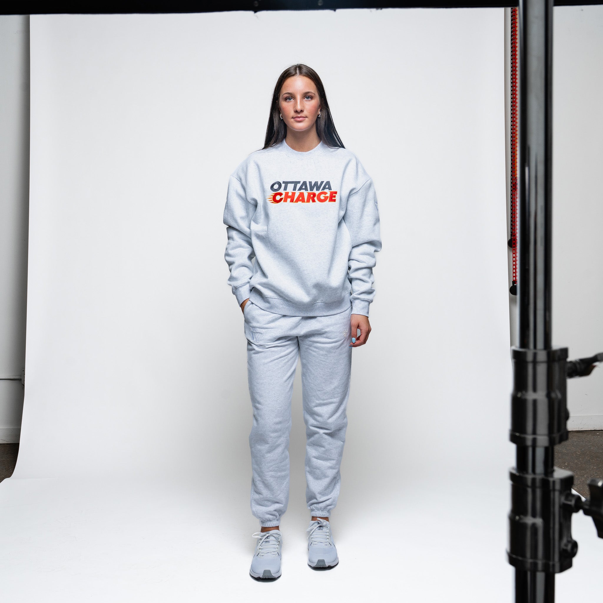 Adult Ottawa Charge Royalty Relaxed Crew - Crewneck in XS