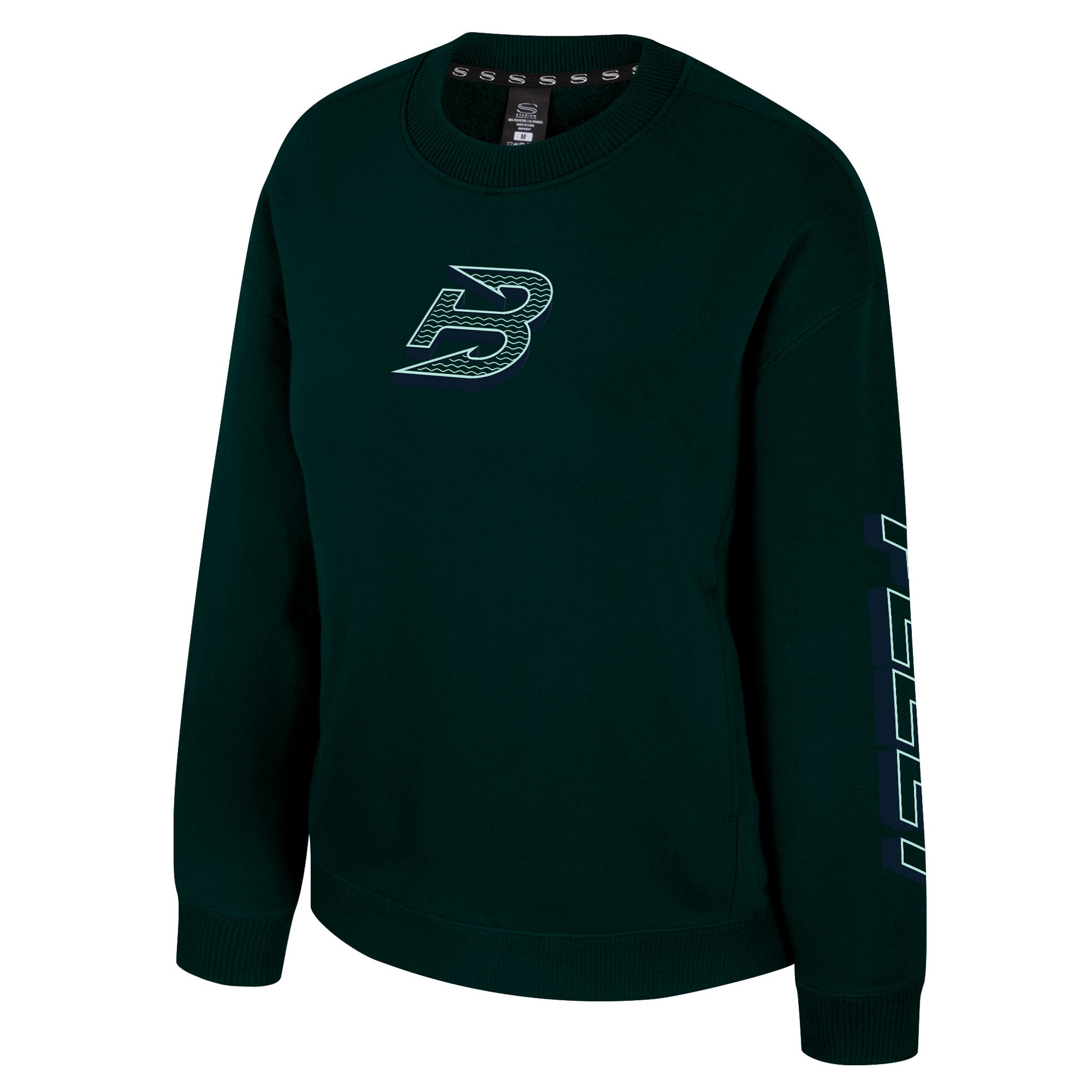 Women's Boston Fleet Stadium Essentials Line Drill Crew - Crewneck in S