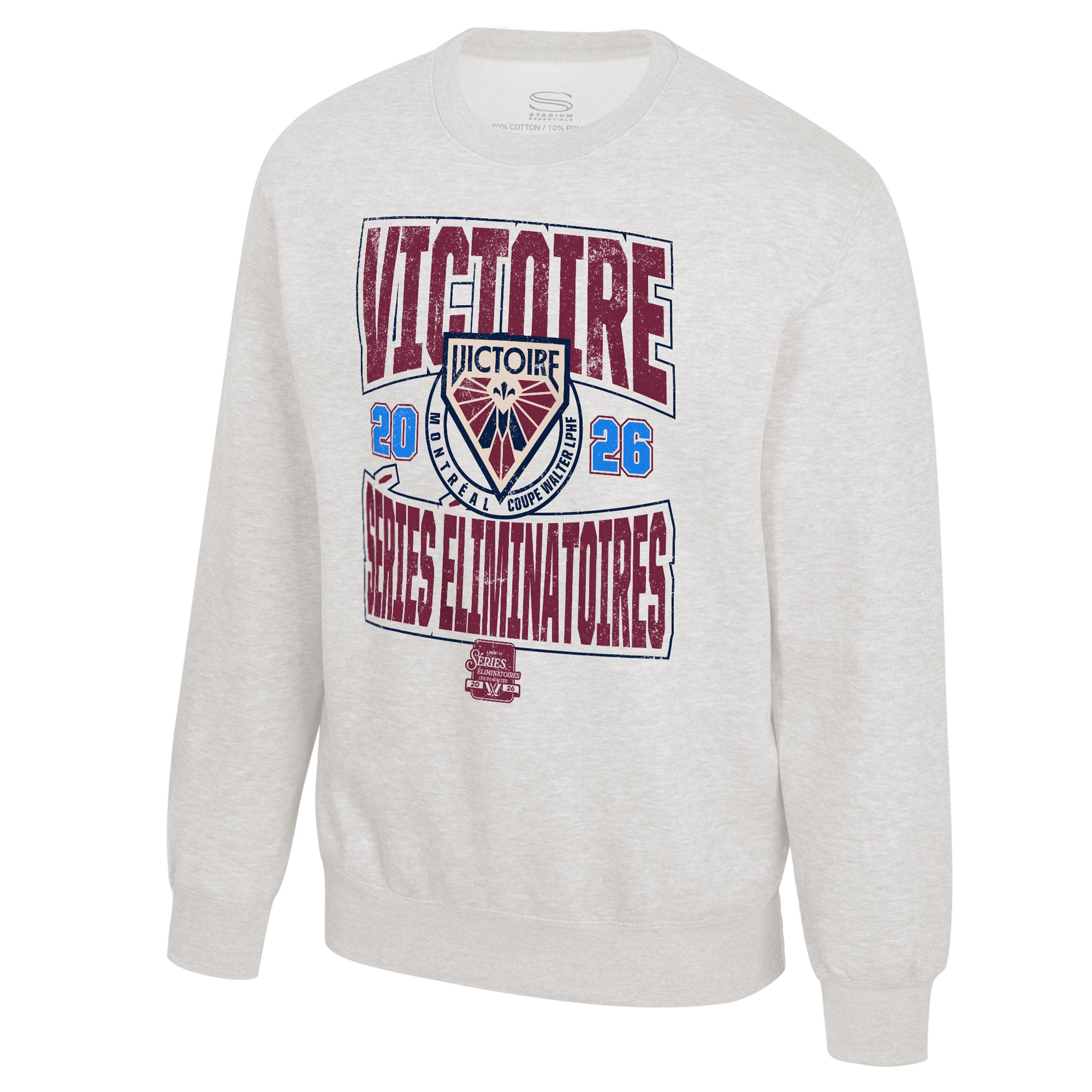 Adult Montreal Victoire Stadium Essentials Playoffs Voyage 2026 Crew - Crewneck in S