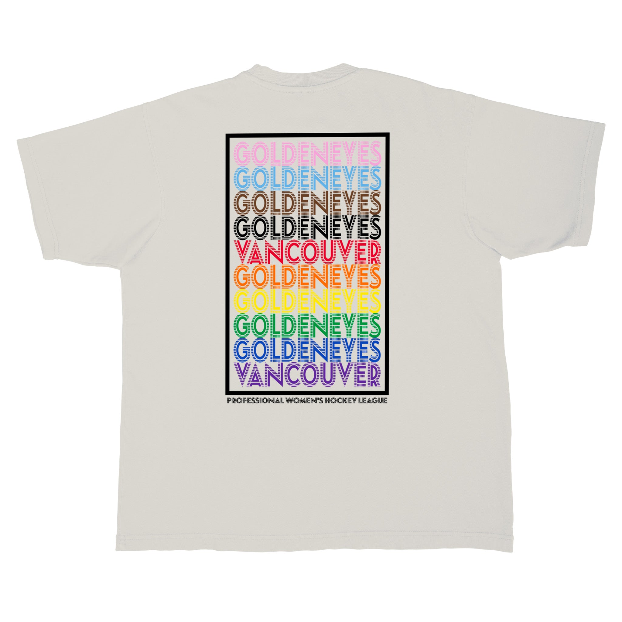 Adult Vancouver Goldeneyes Stadium Essentials Pride Repeat Urban T-Shirt - T-Shirt in S