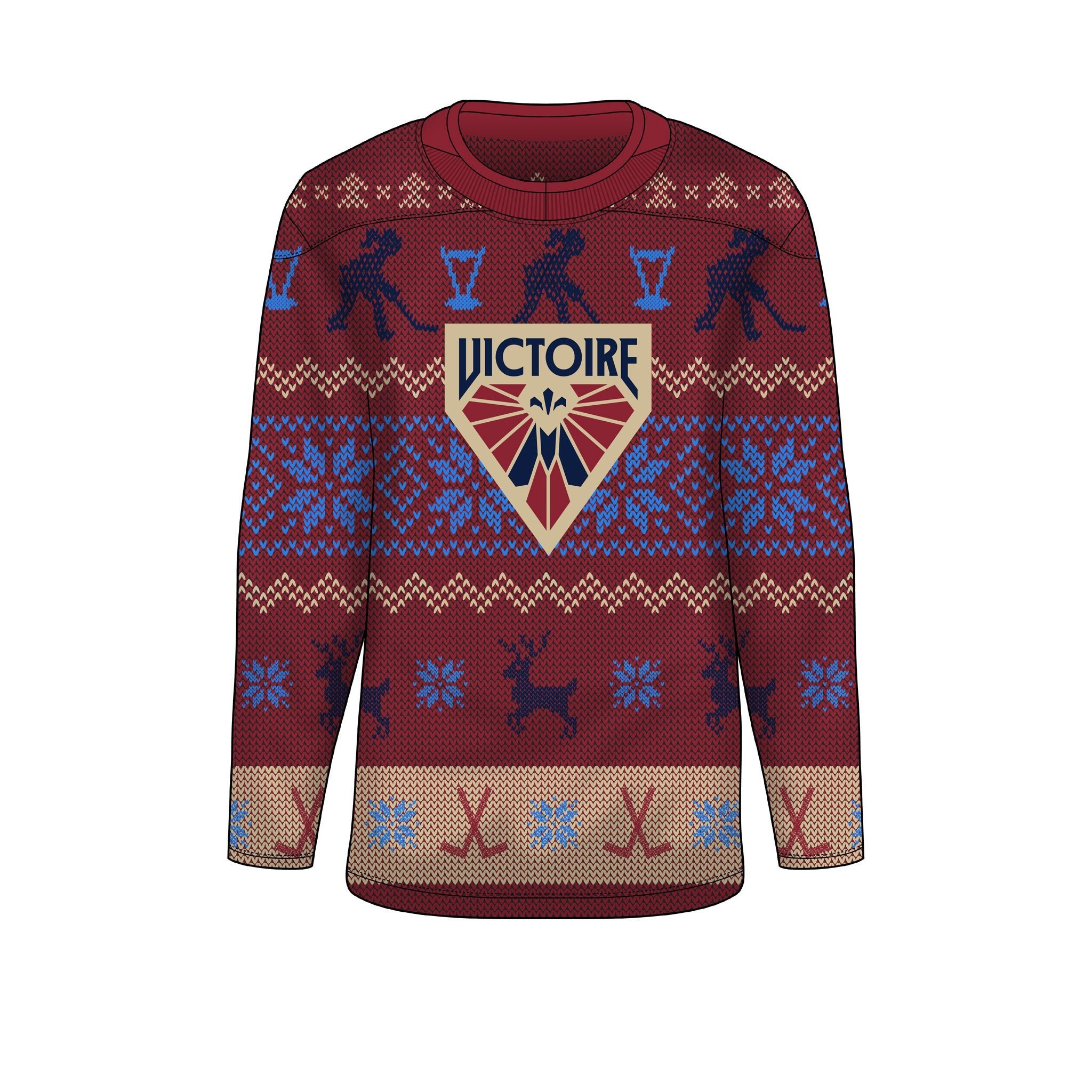 Adult Montreal Victoire Holiday Sweater Jersey - Jersey in S