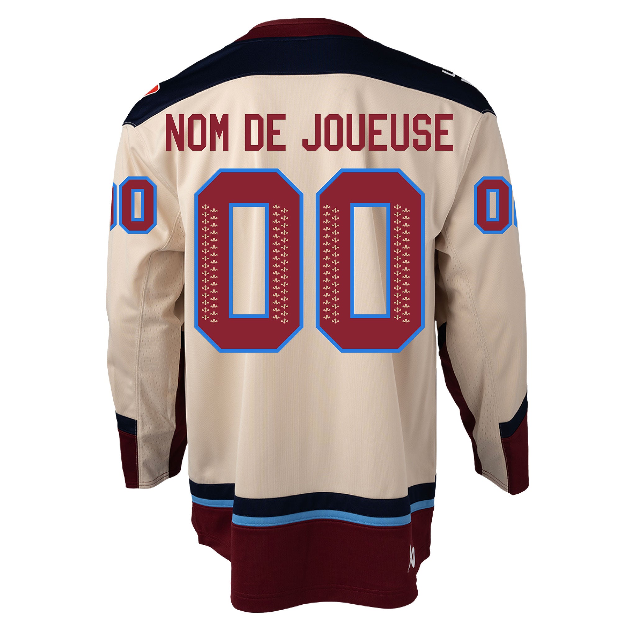 Adult Montreal Victoire Player Roster Bauer Replica Away Jersey - Jersey in Cream