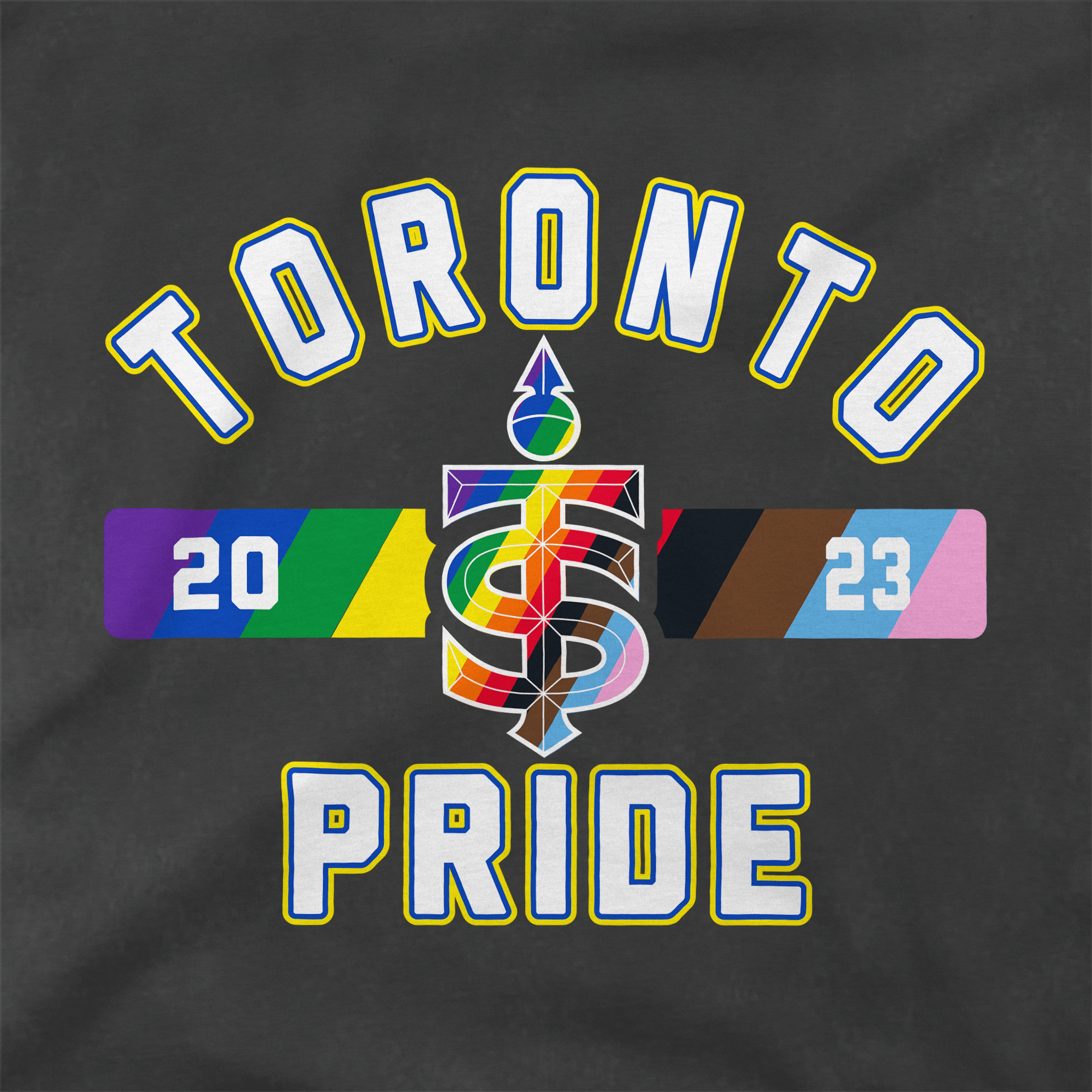 Pre - Order Toronto Sceptres Adult Stadium Essentials Issue Pride Vintage T-Shirt - T-Shirt in Vintage Black