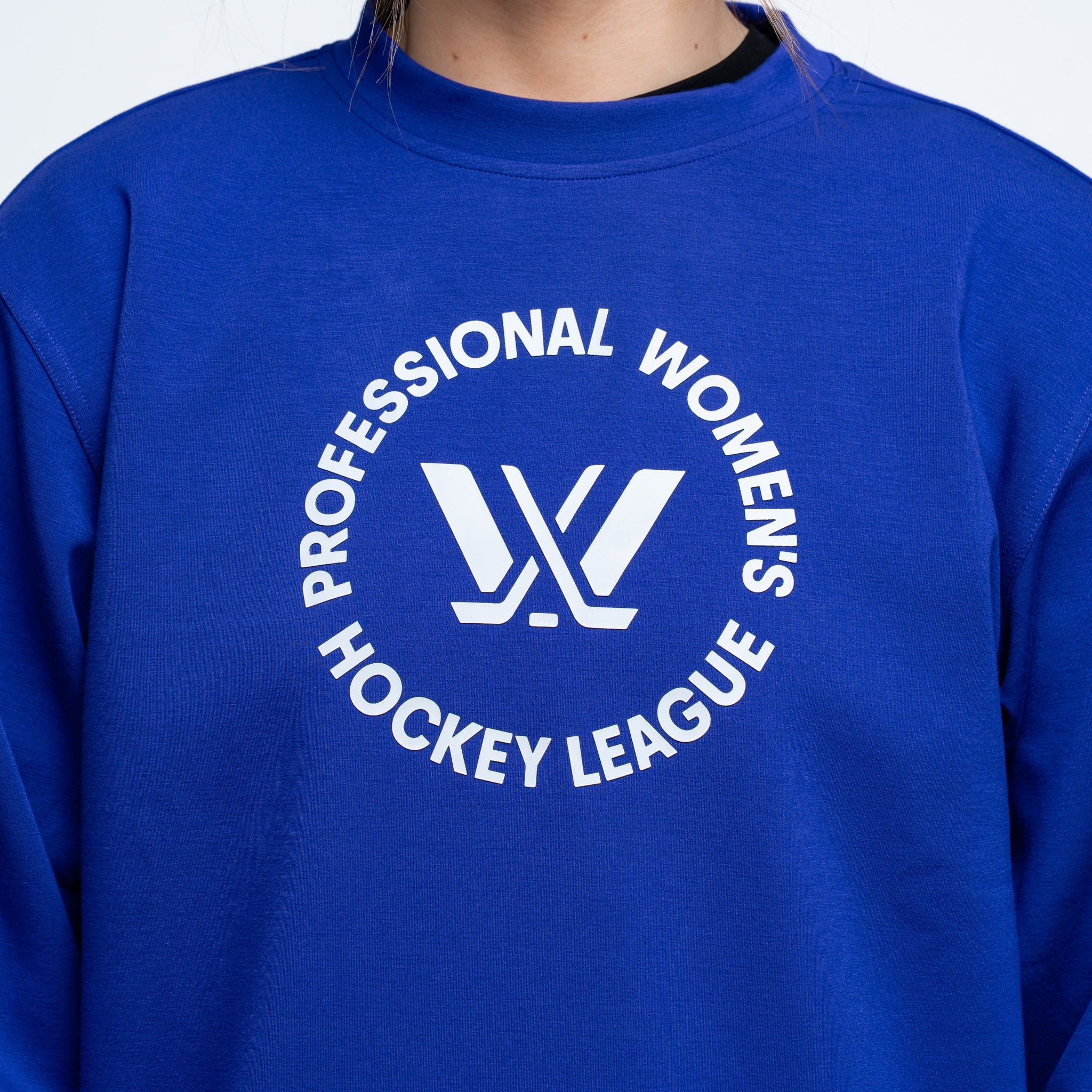 Adult PWHL Royalty Aura Circle Logo Performance Crew - Crewneck in S