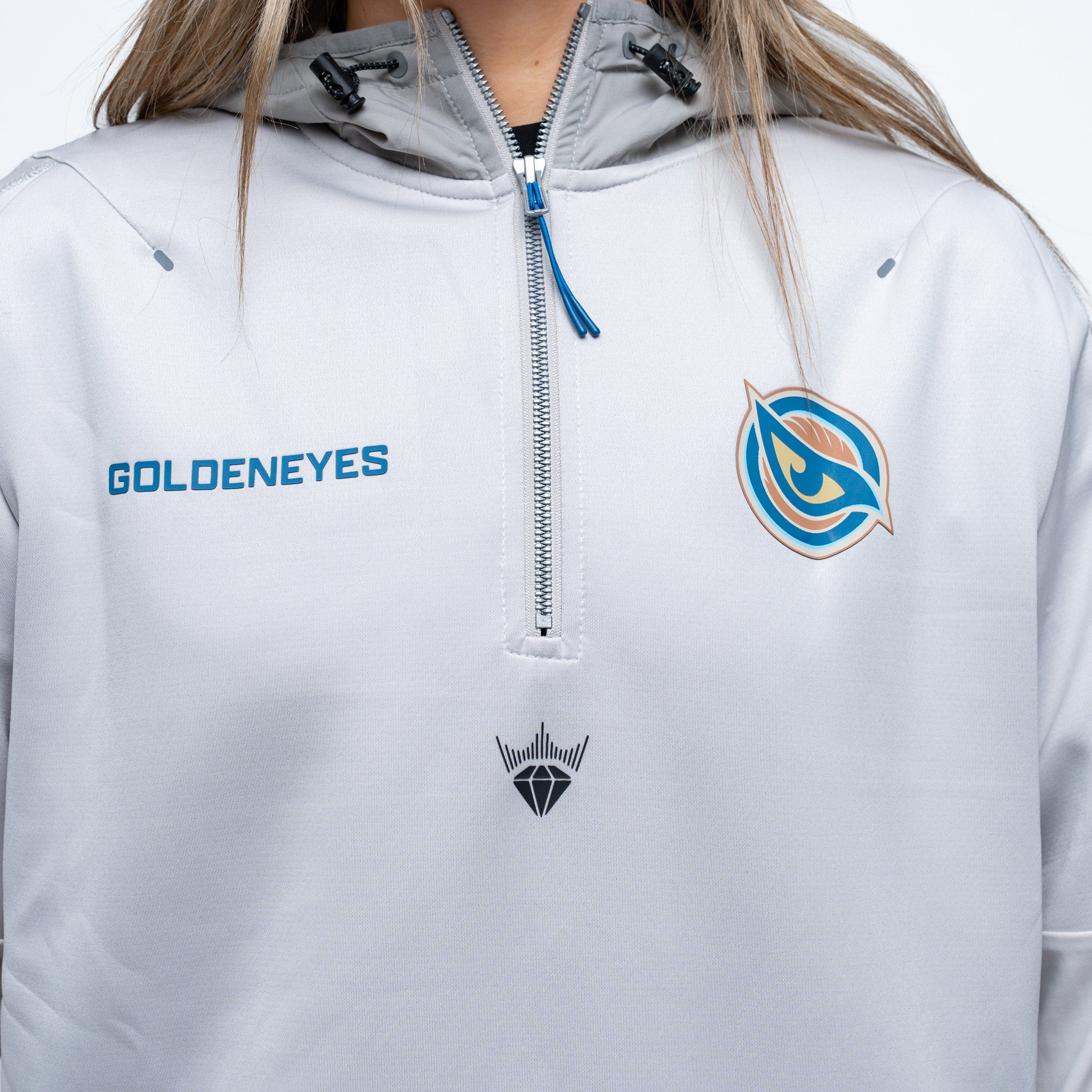 Adult Vancouver Goldeneyes Royalty Podium Hybrid Quarter Zip Jacket 2.0 - Jacket in XS