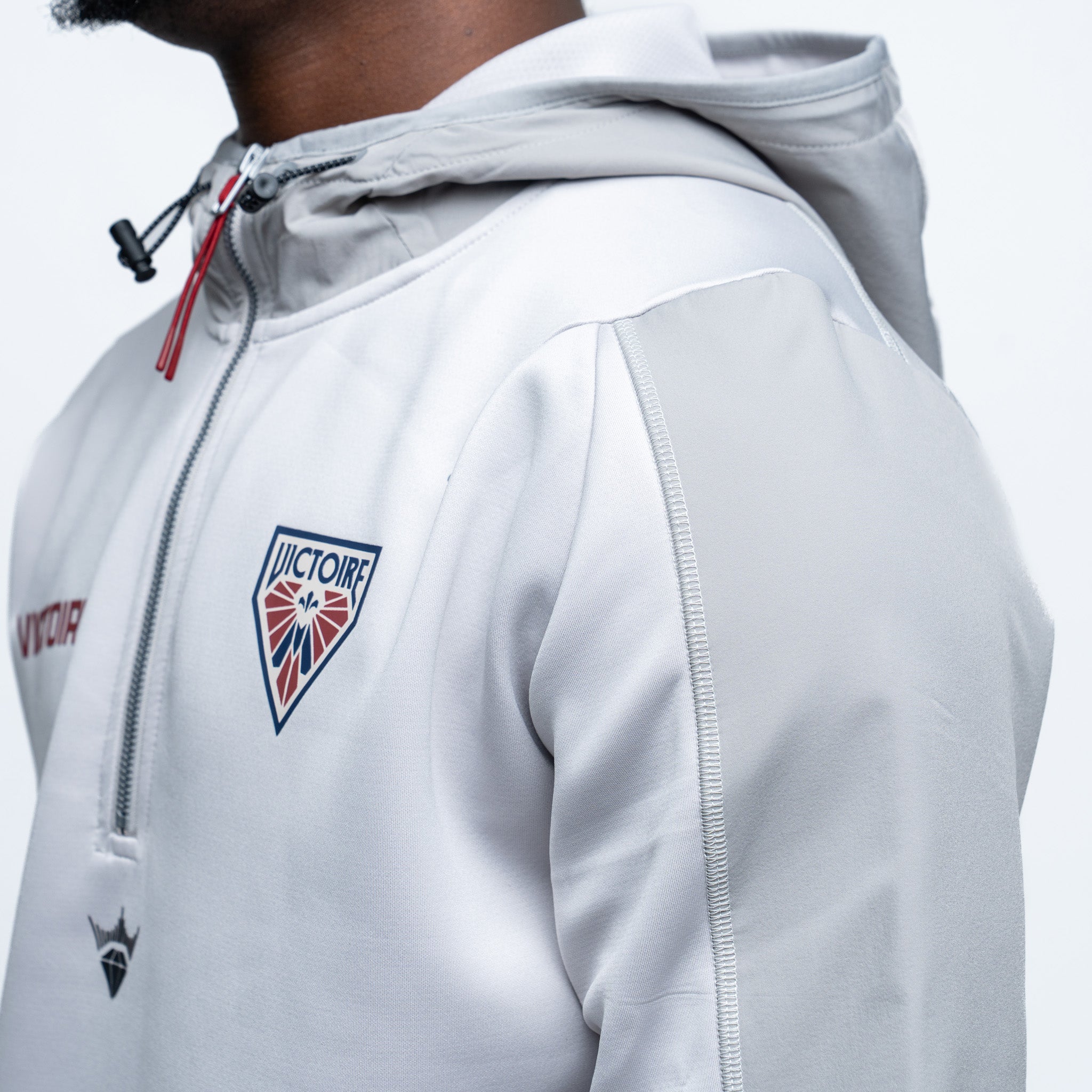 Adult Montreal Victoire Royalty Podium Hybrid Quarter Zip Jacket 2.0