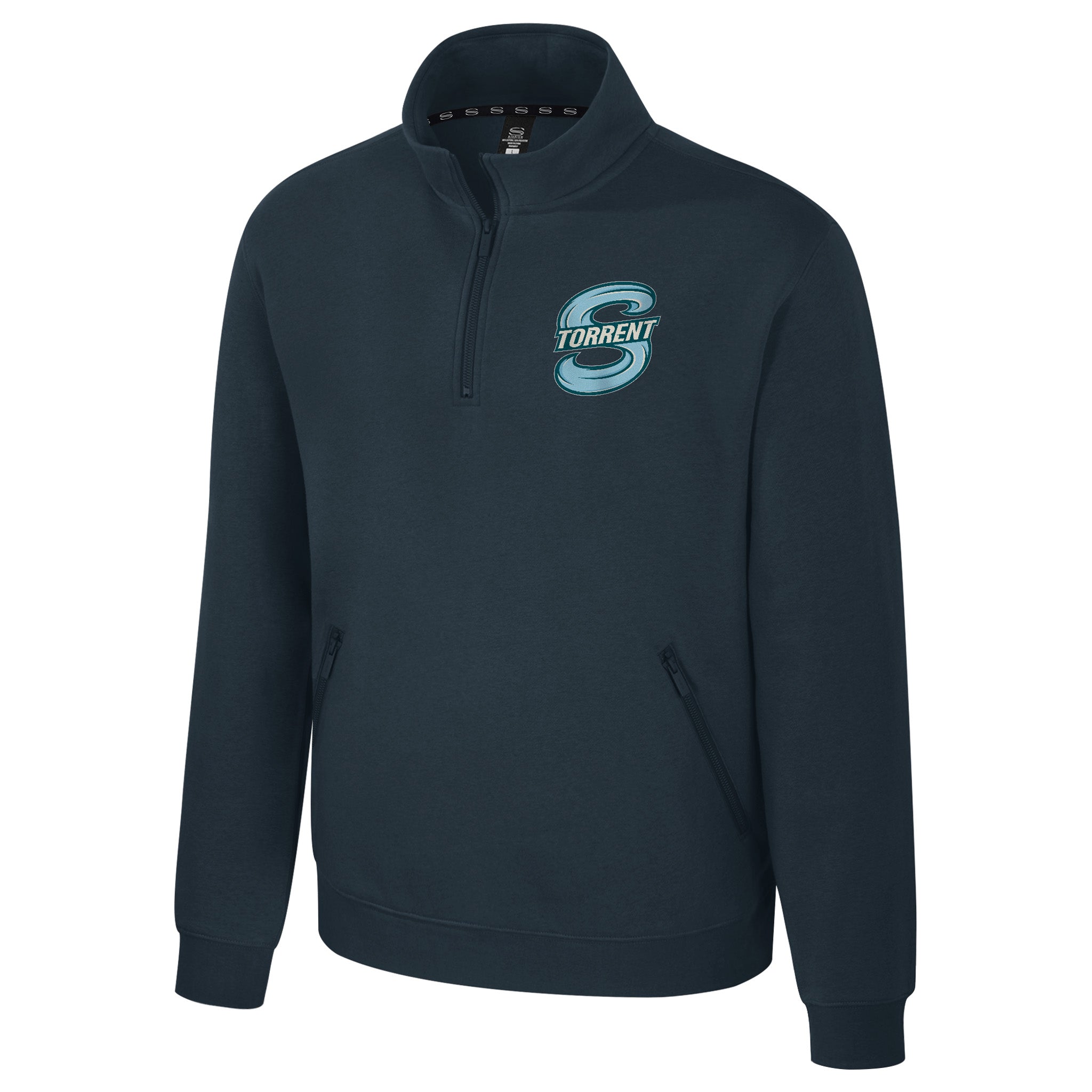 Adult Seattle Torrent Stadium Essentials Trainer 1/4 Zip Fleece - Quarter Zip in Charcoal