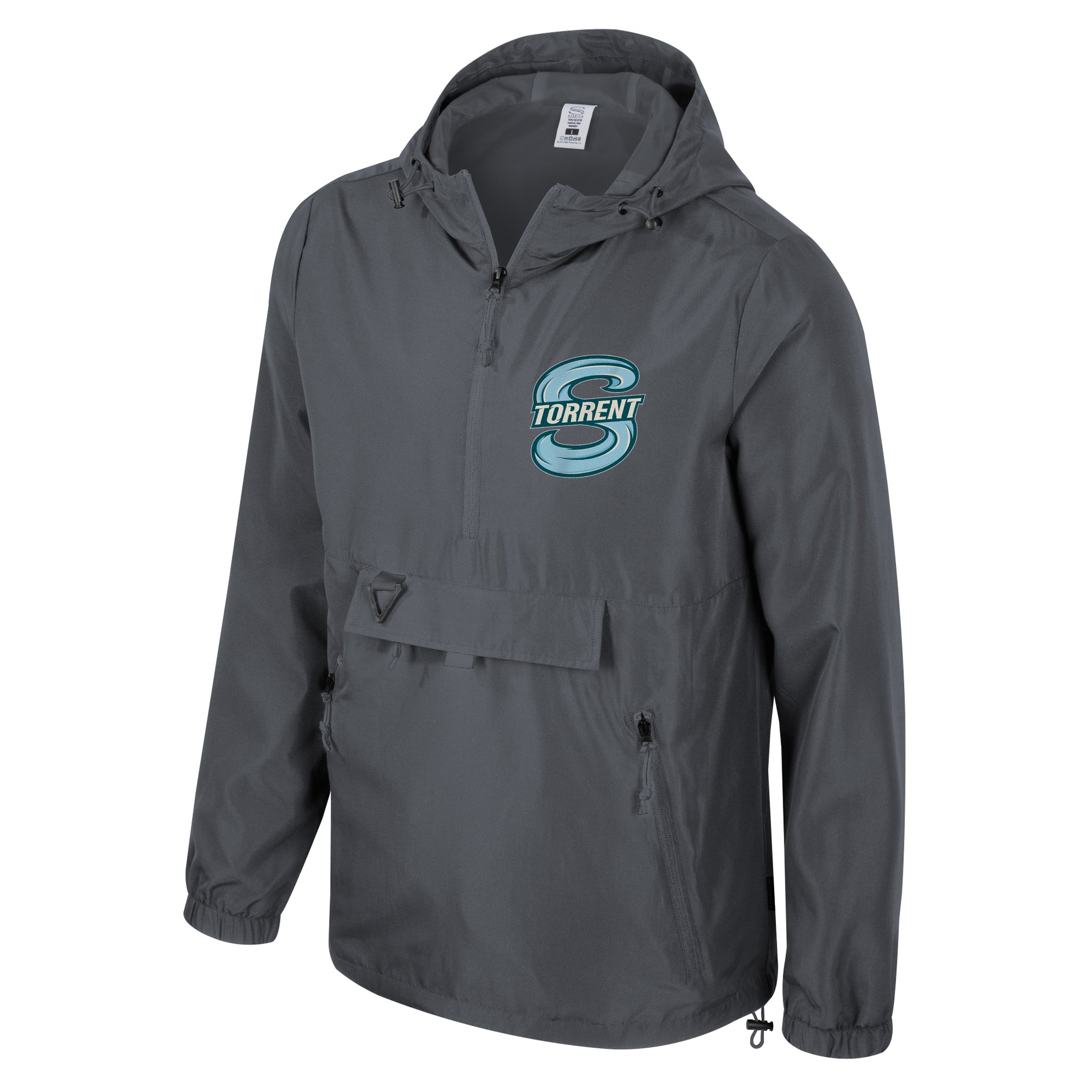 Adult Seattle Torrent Stadium Essentials Compete 1/4 Zip Jacket - Jacket in Charcoal