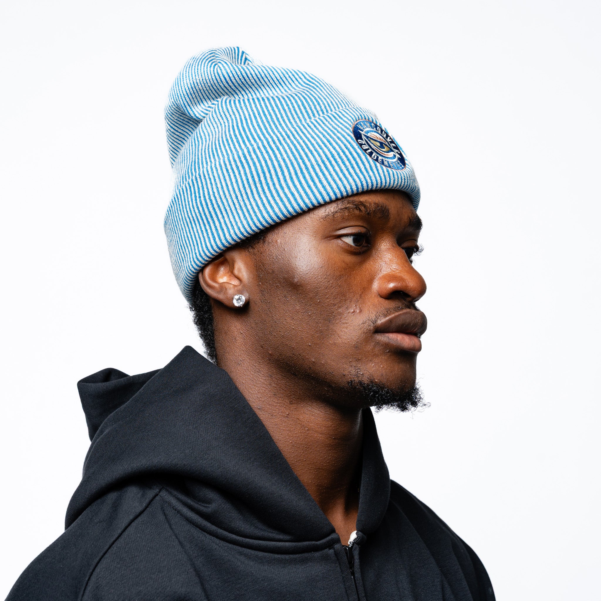 Adult Vancouver Goldeneyes Royalty Double Knit Beanie - Hat in Blue