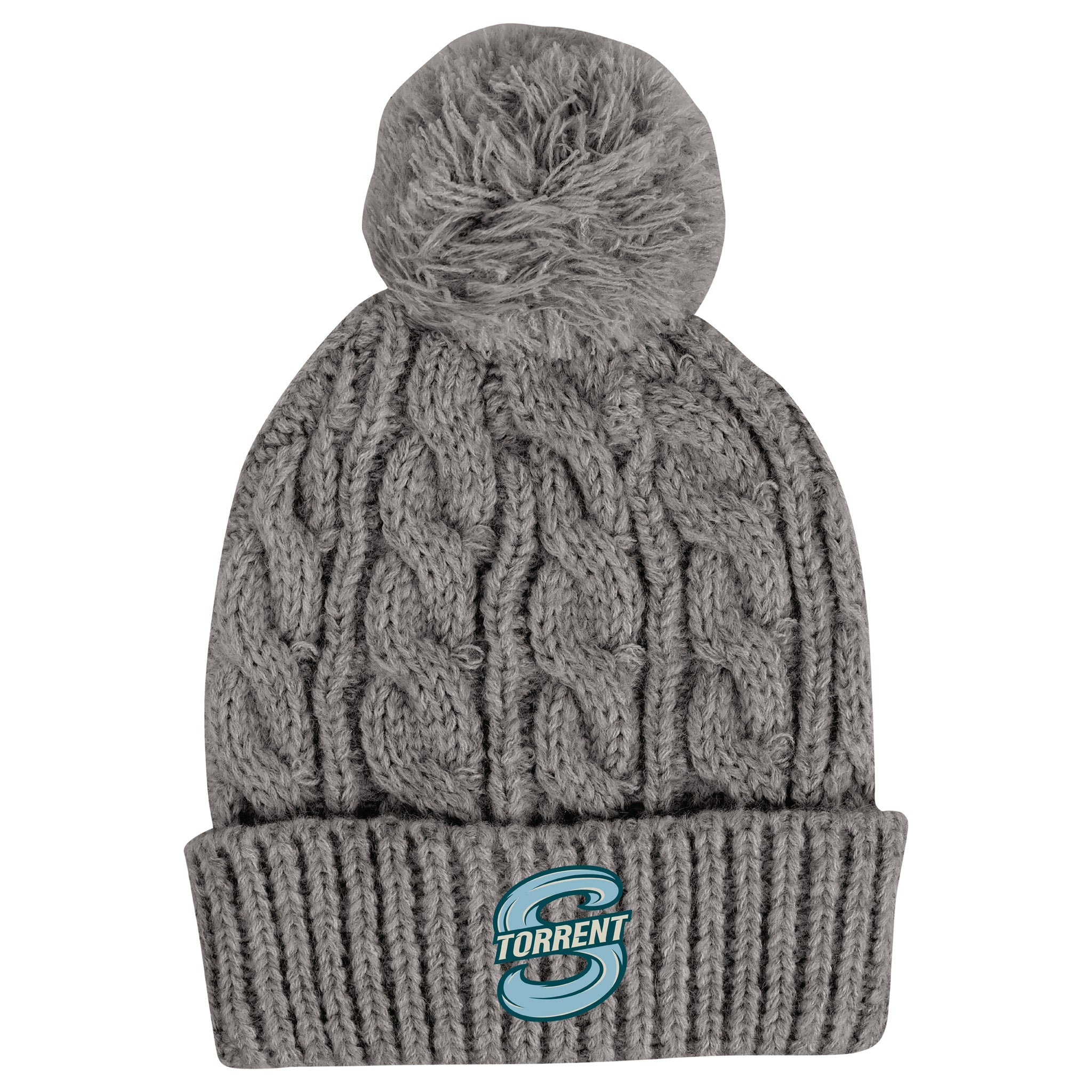 Adult Seattle Torrent Ahead Kierra Pom Beanie - Hat in Grey