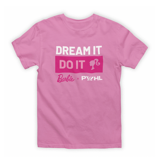 T-shirt pour enfants PWHL x Barbie « Dream it, Do it »